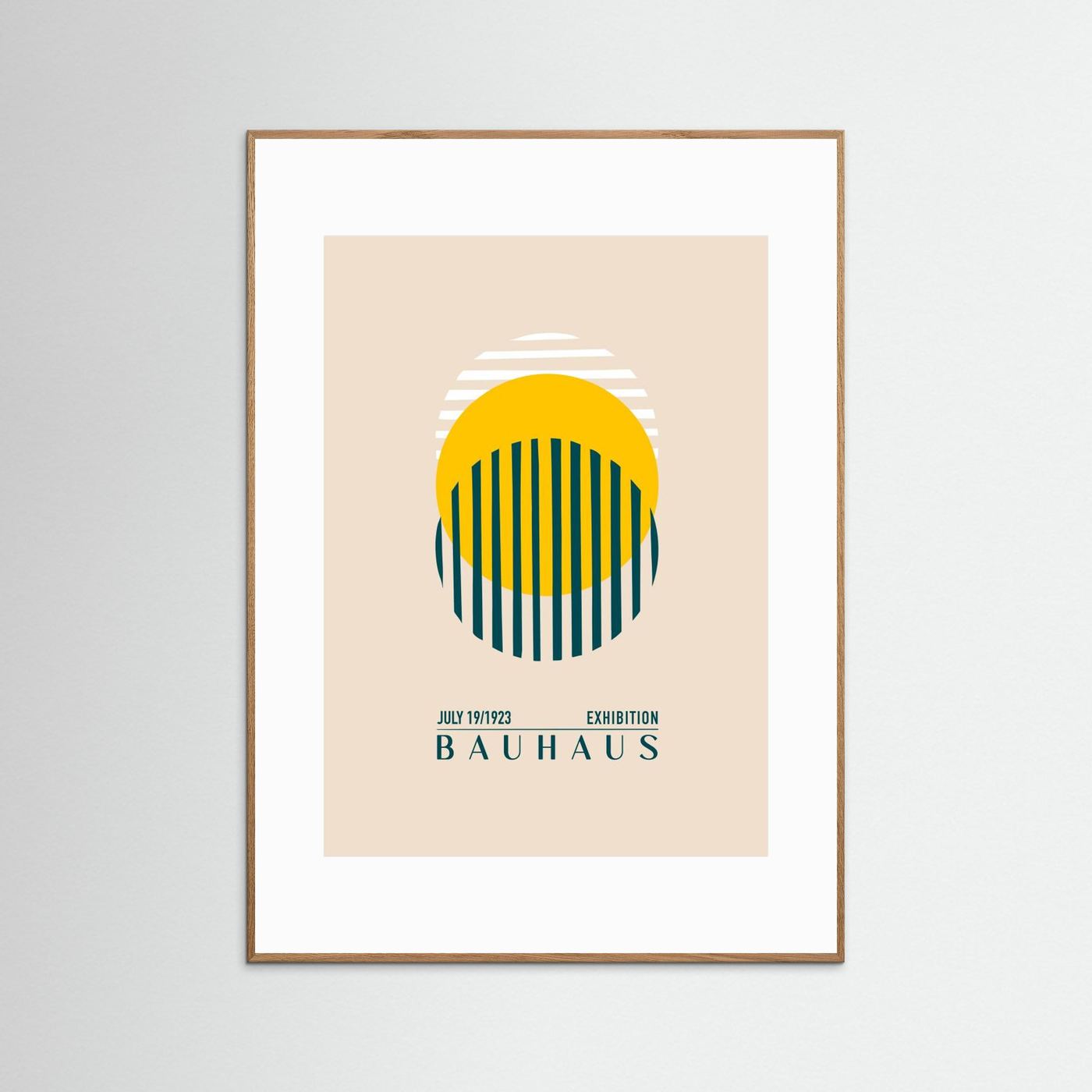 Bauhaus Sari Kure by Emel Tunaboylu Fine Art Paper