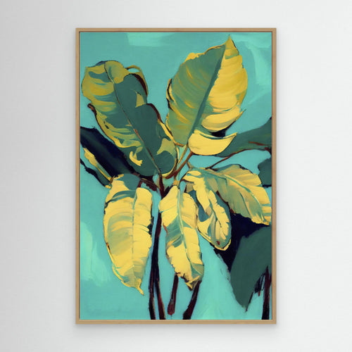 Banana Leafs by Treechild Canvas