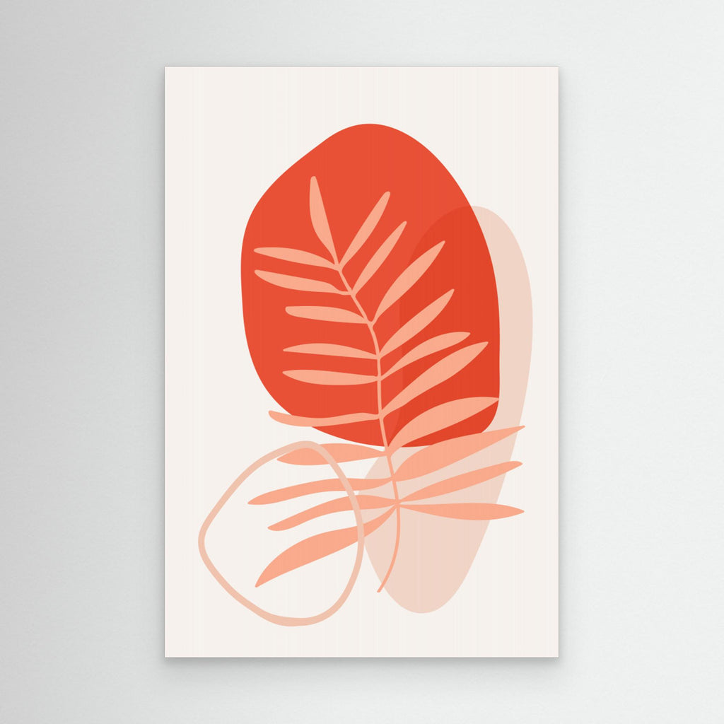 Abstract Botanical Boho Leaves 63 by Dina Dankers Canvas