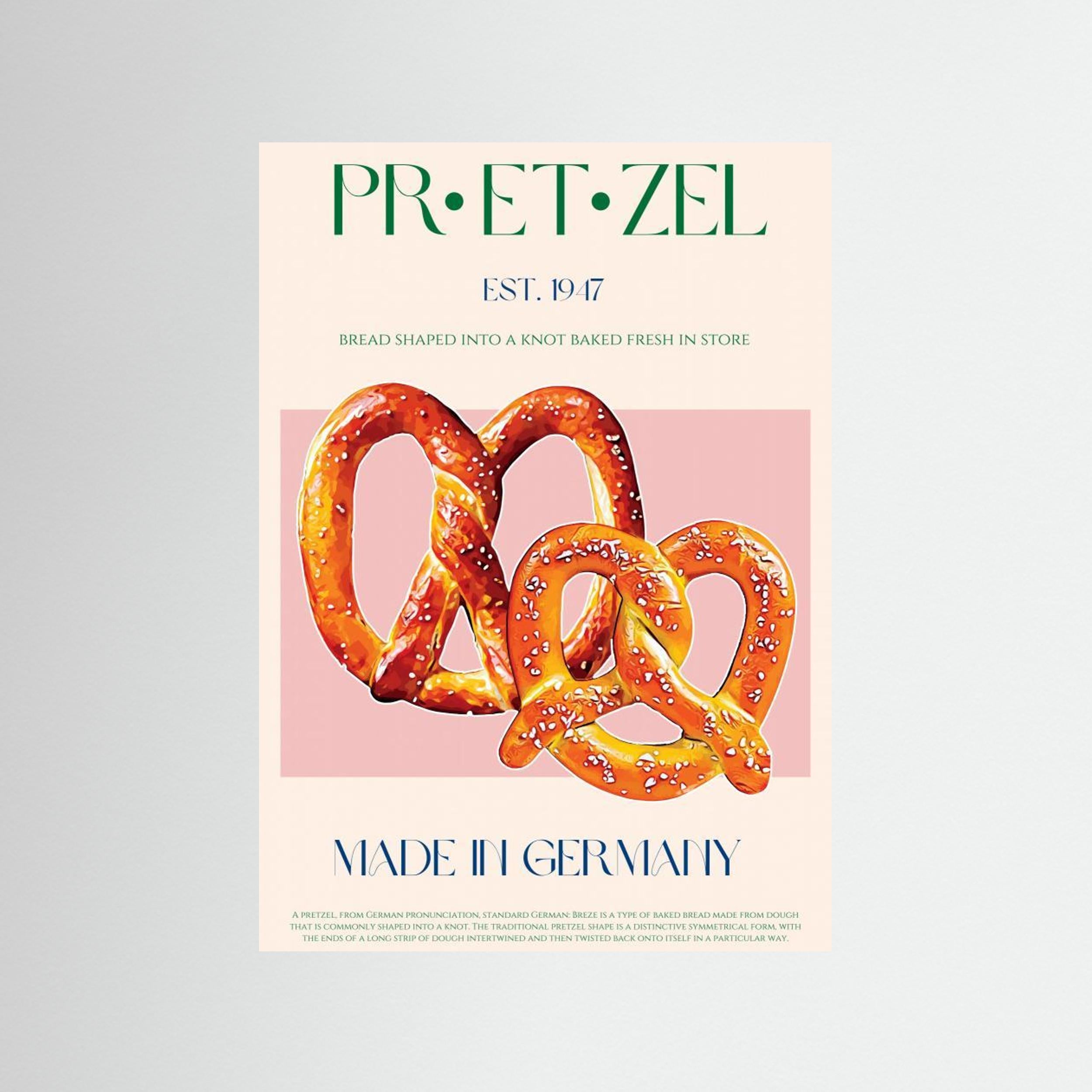 Pretzel Print by Nazma Khokhar Fine Art Paper