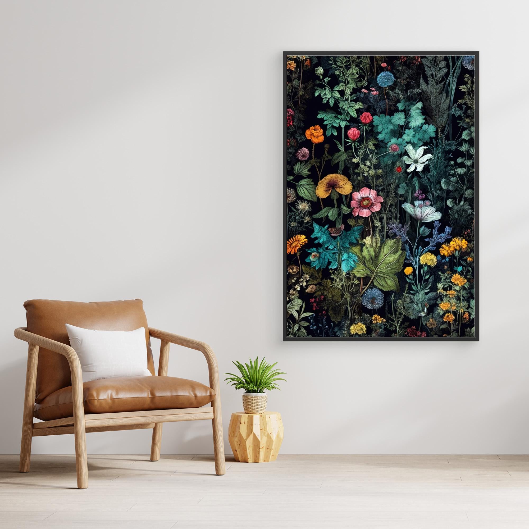 Meadow flowers 11 by Justyna Jaszke Canvas