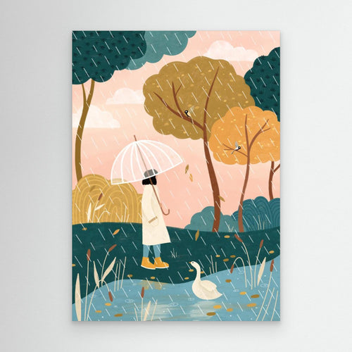 Autumn Walk by Bea Müller Canvas