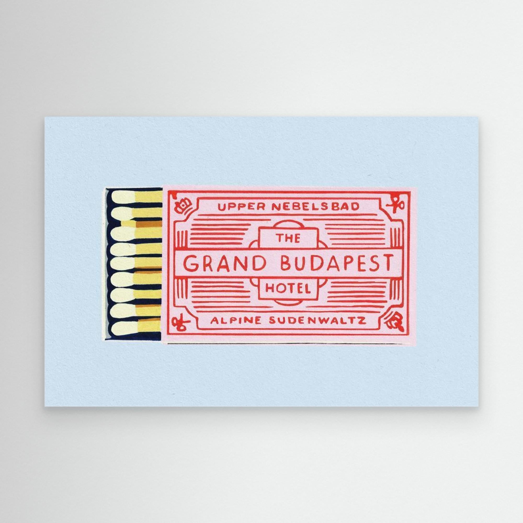 The Grand Budapest Hotel Poster by Studio Mandariini Canvas