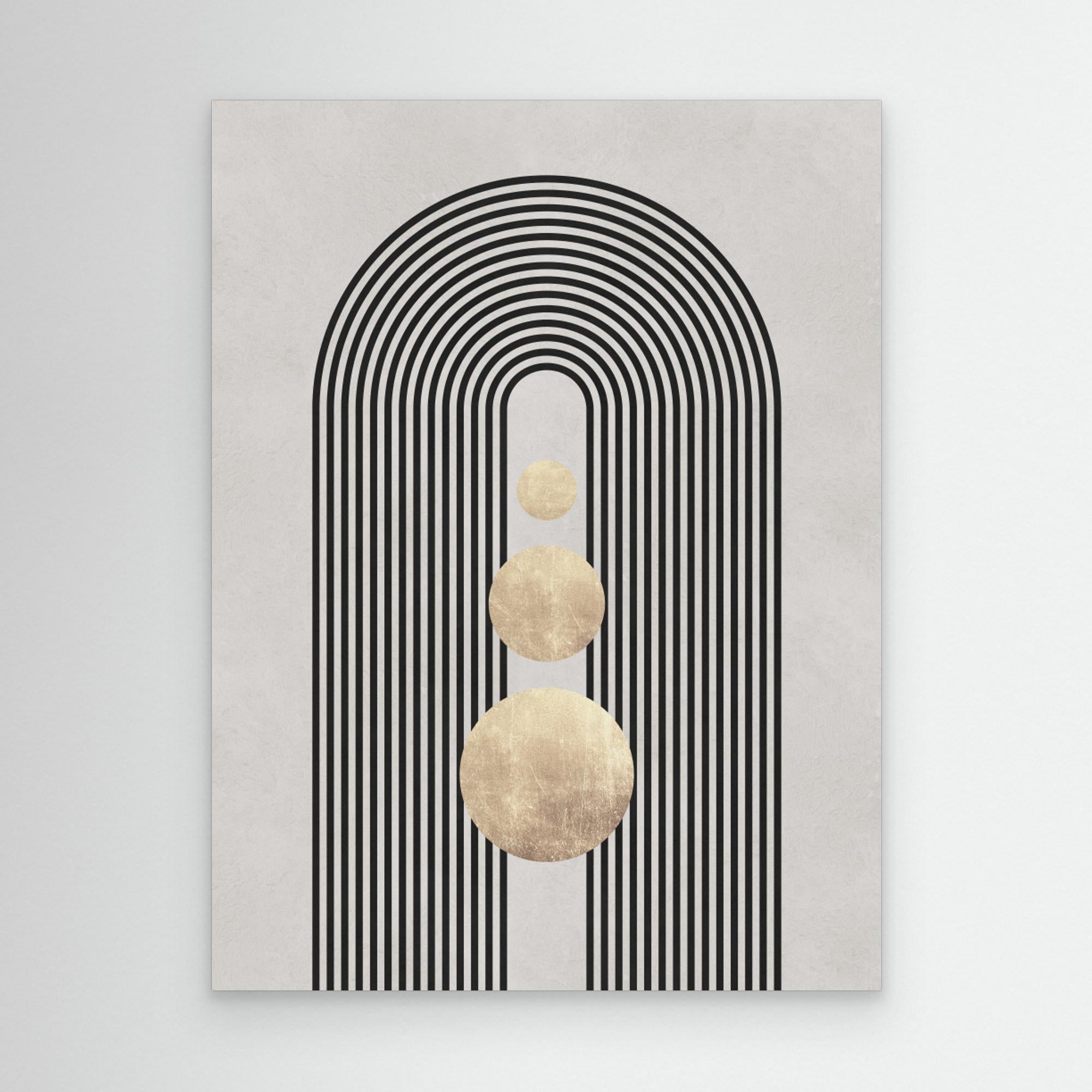 Lines and circles 19 by Vitor Costa Canvas