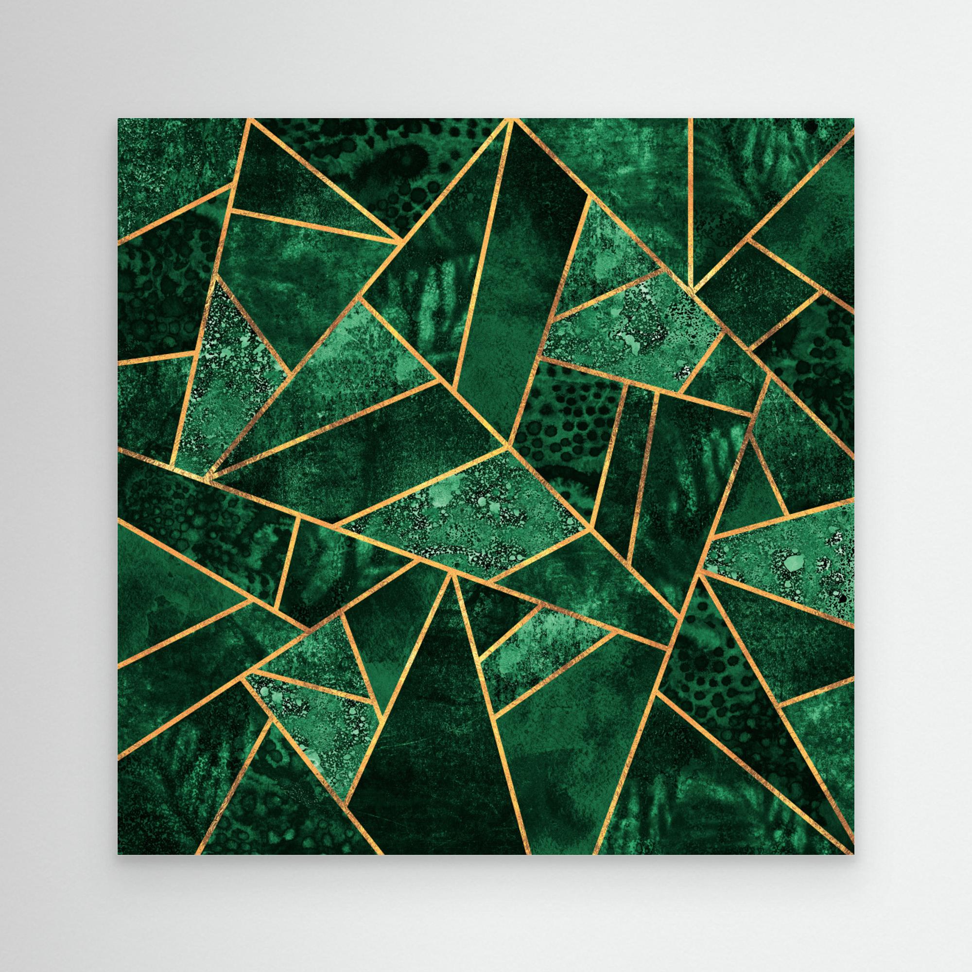 Deep Emerald by Elisabeth Fredriksson Canvas