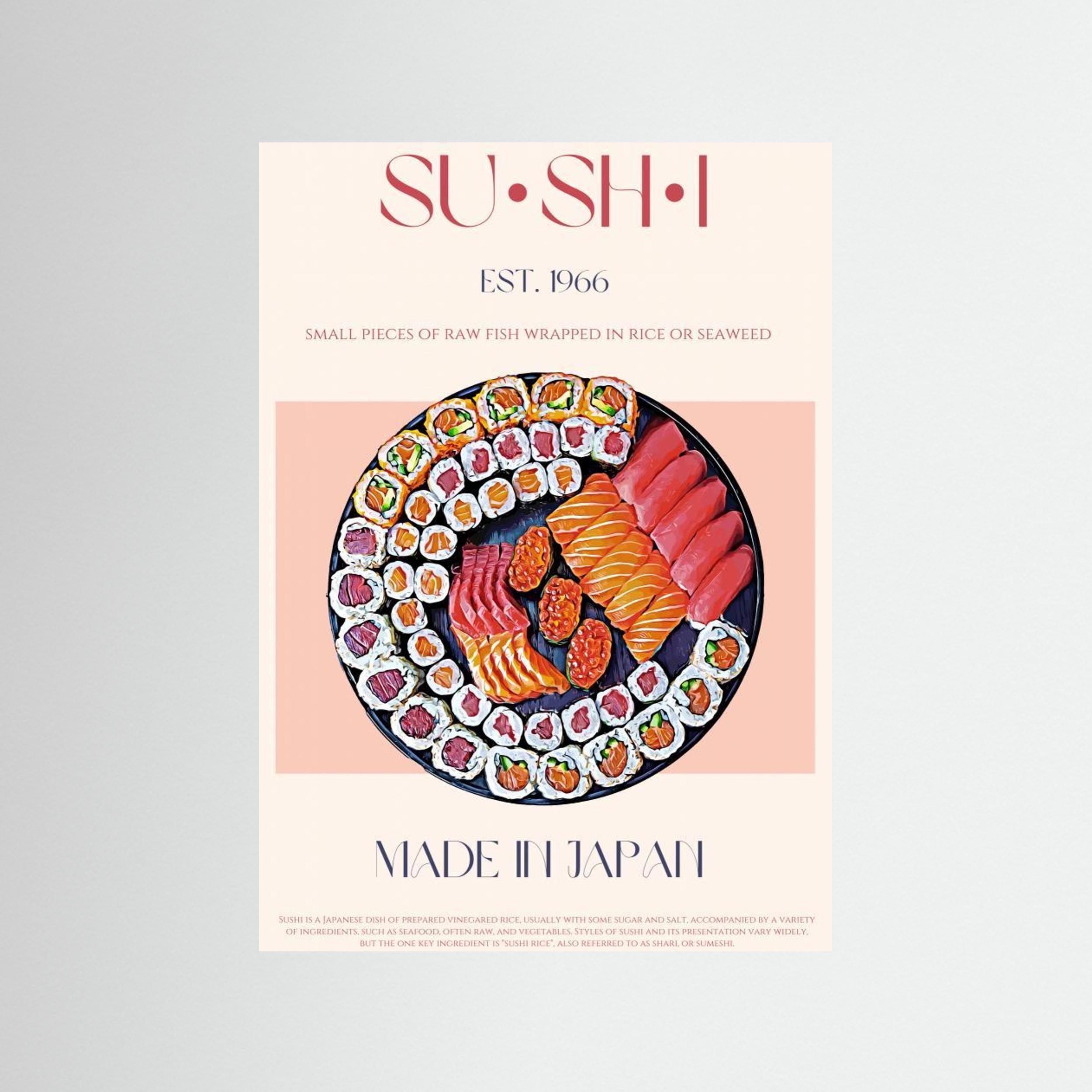 Sushi by Nazma Khokhar Fine Art Paper 