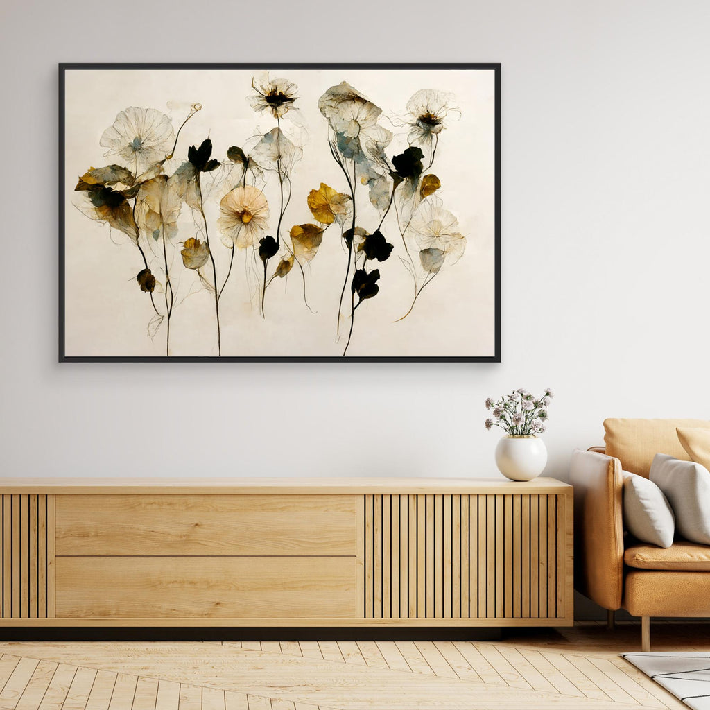 Beautiful Dry Flowers by Treechild Canvas