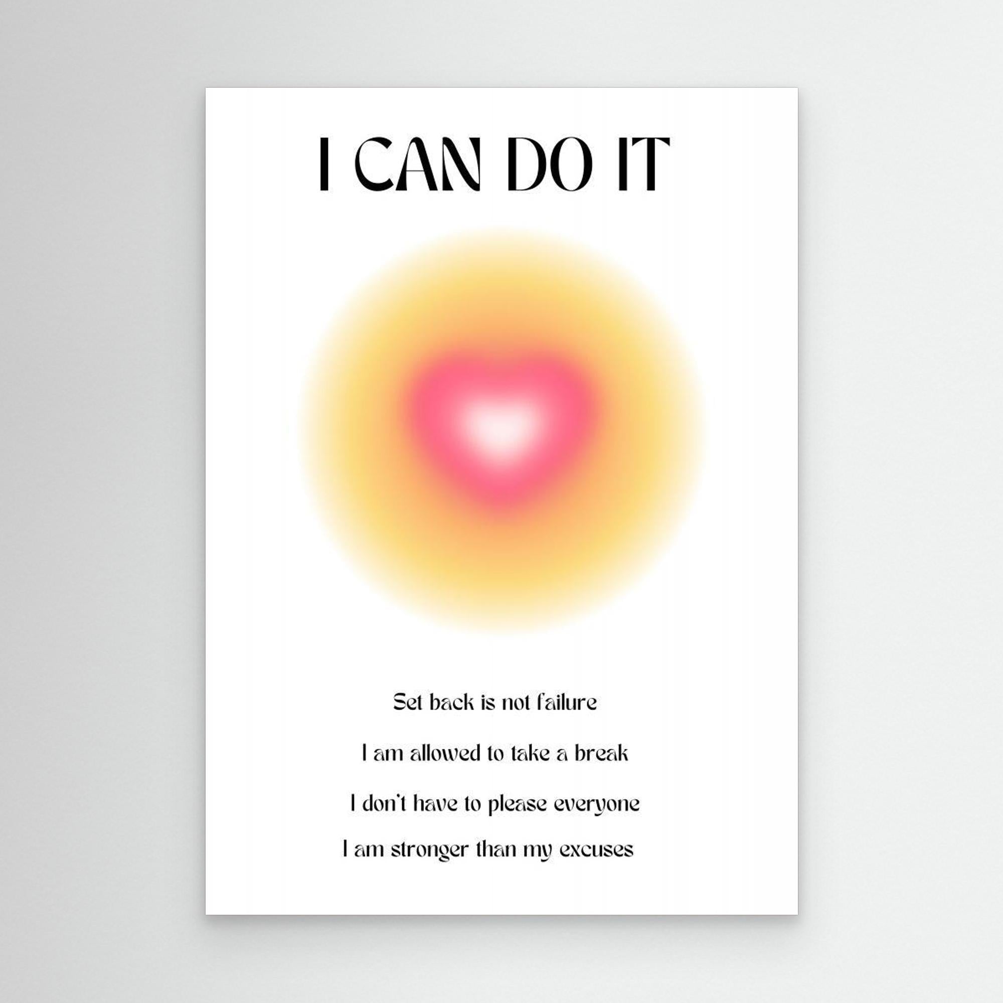 Motivational Aura Poster by Amélie Canvas