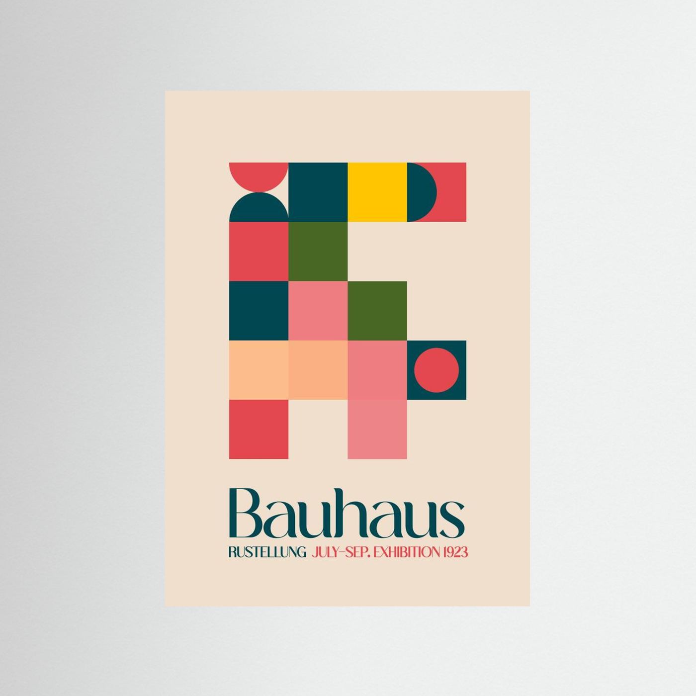 Bauhaus Kutular by Emel Tunaboylu Fine Art Paper