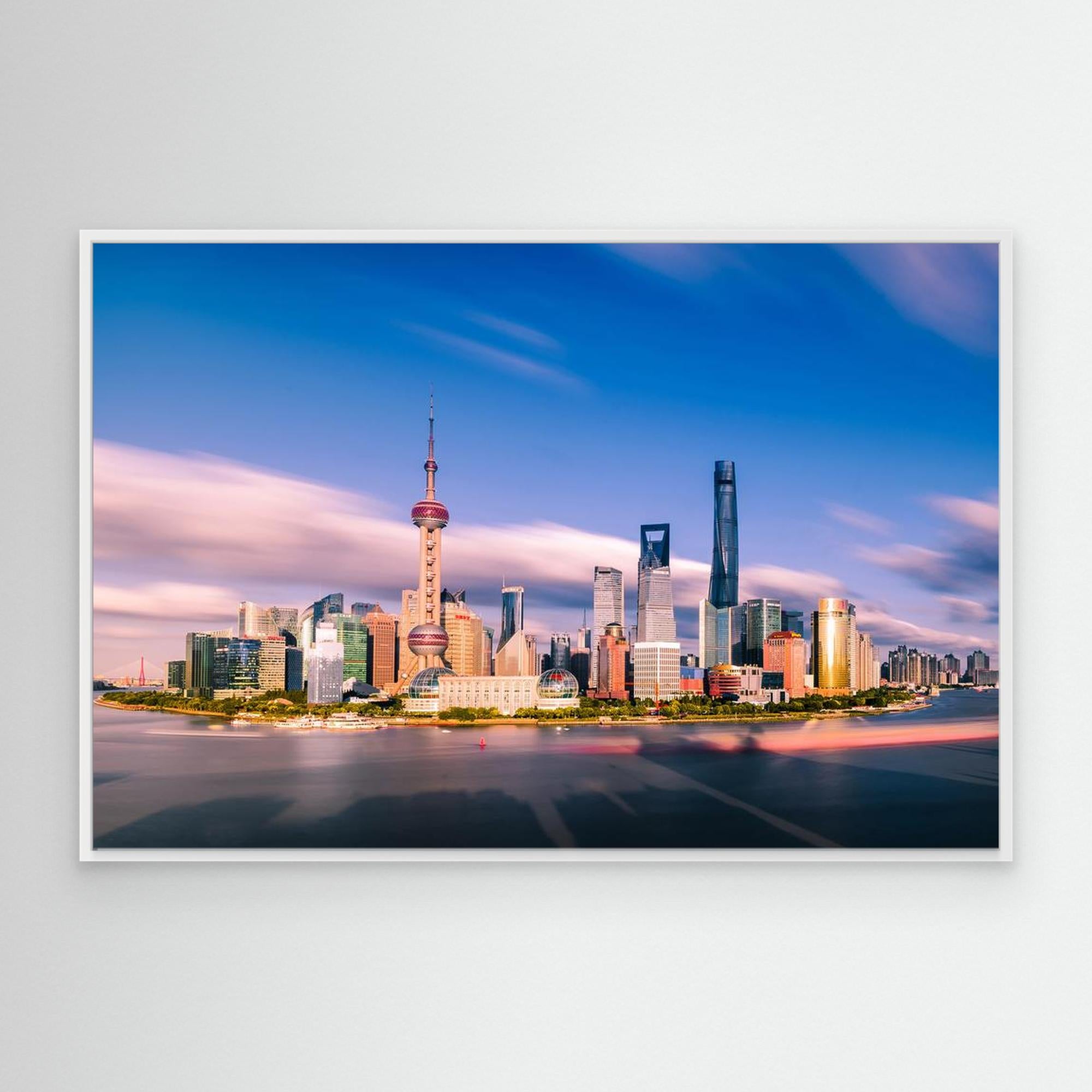 Shanghai skylines by Wei (David) Dai Canvas