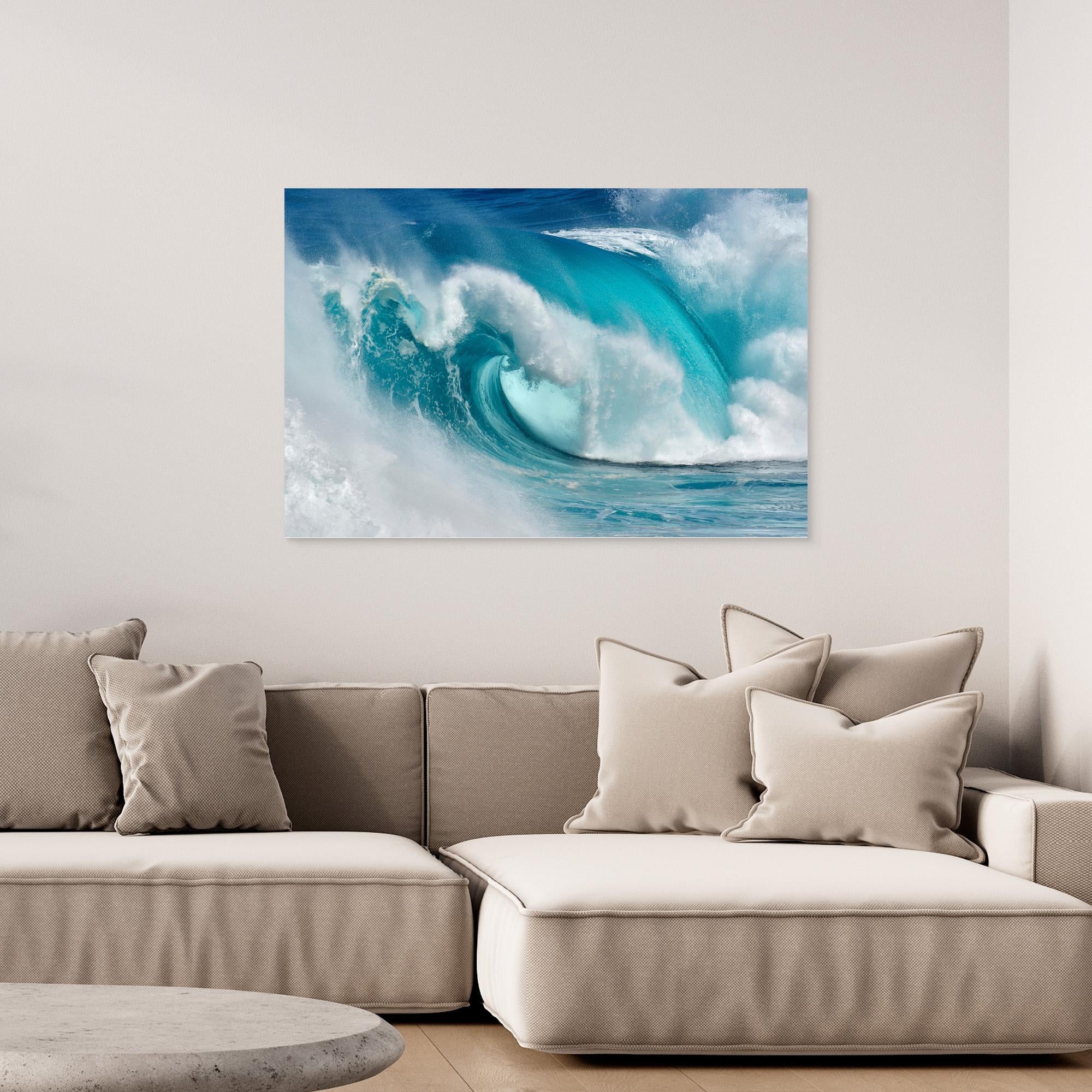 When the ocean turns into blue fire by Daniel Montero