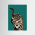Curious green leopard by Sarah Manovski Fine Art Paper
