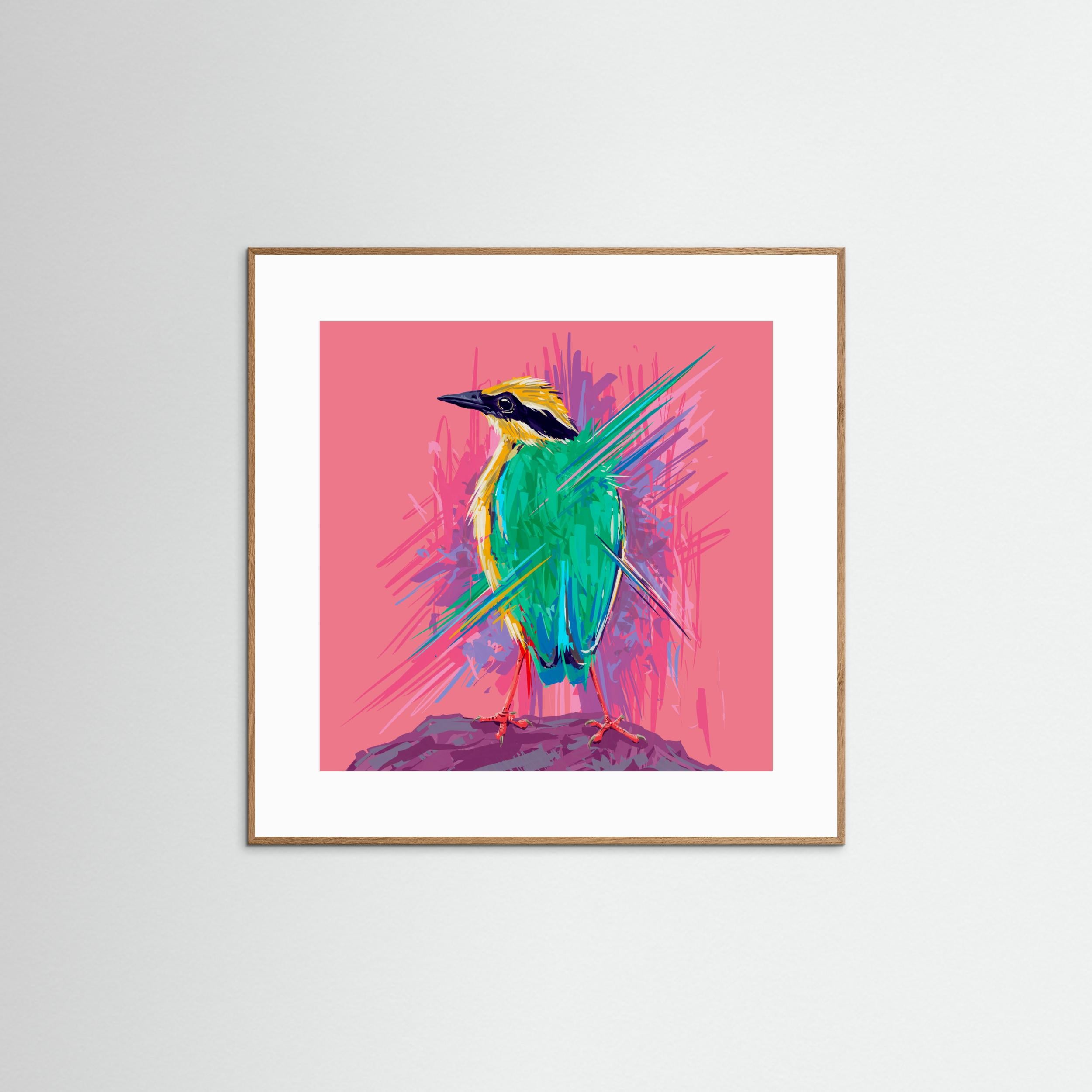 Bird Series   Indian Pitta by Rohan Dahotre Fine Art Paper