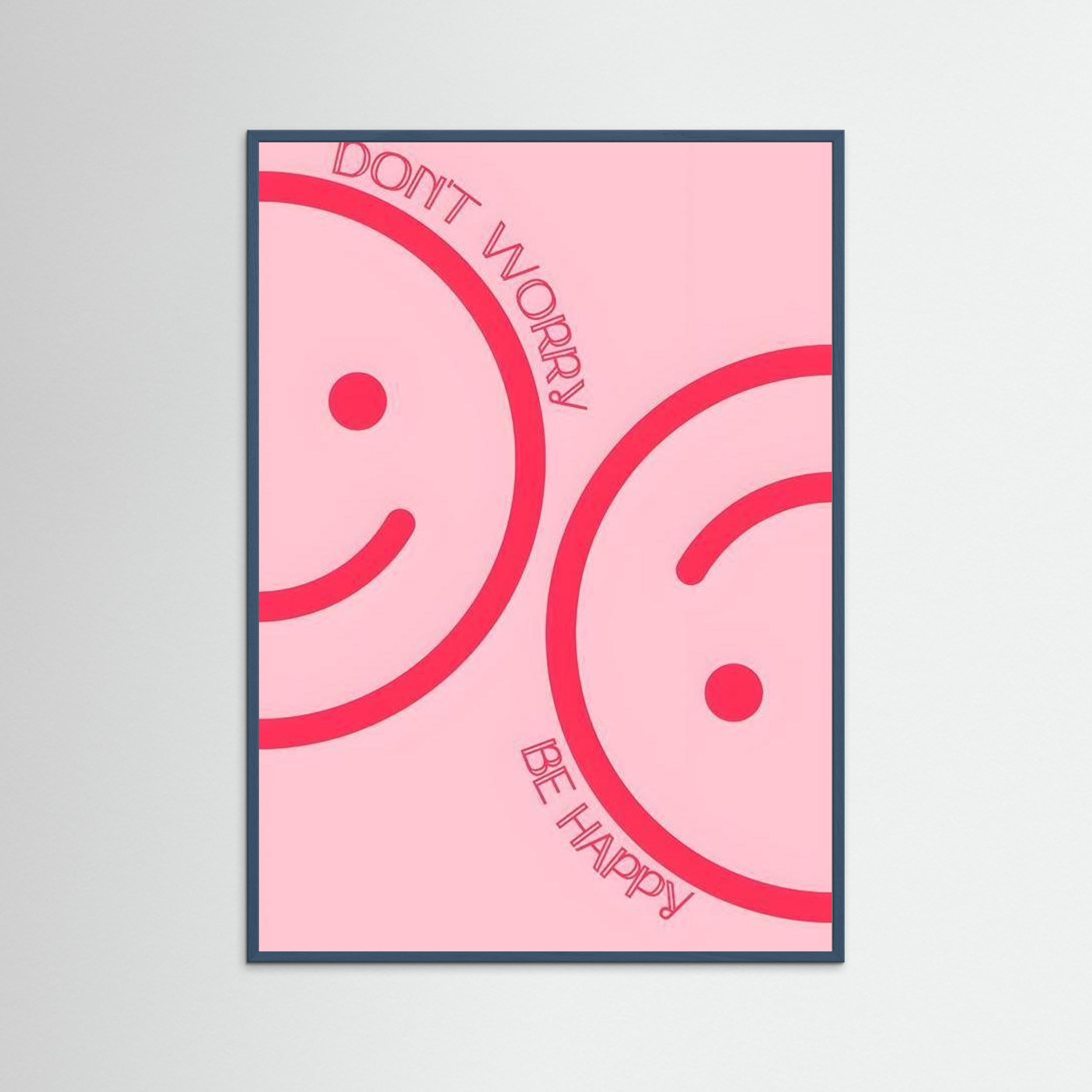 Don't worry, be happy by Natty Jaxx The Frame Gain Fine Art Paper 