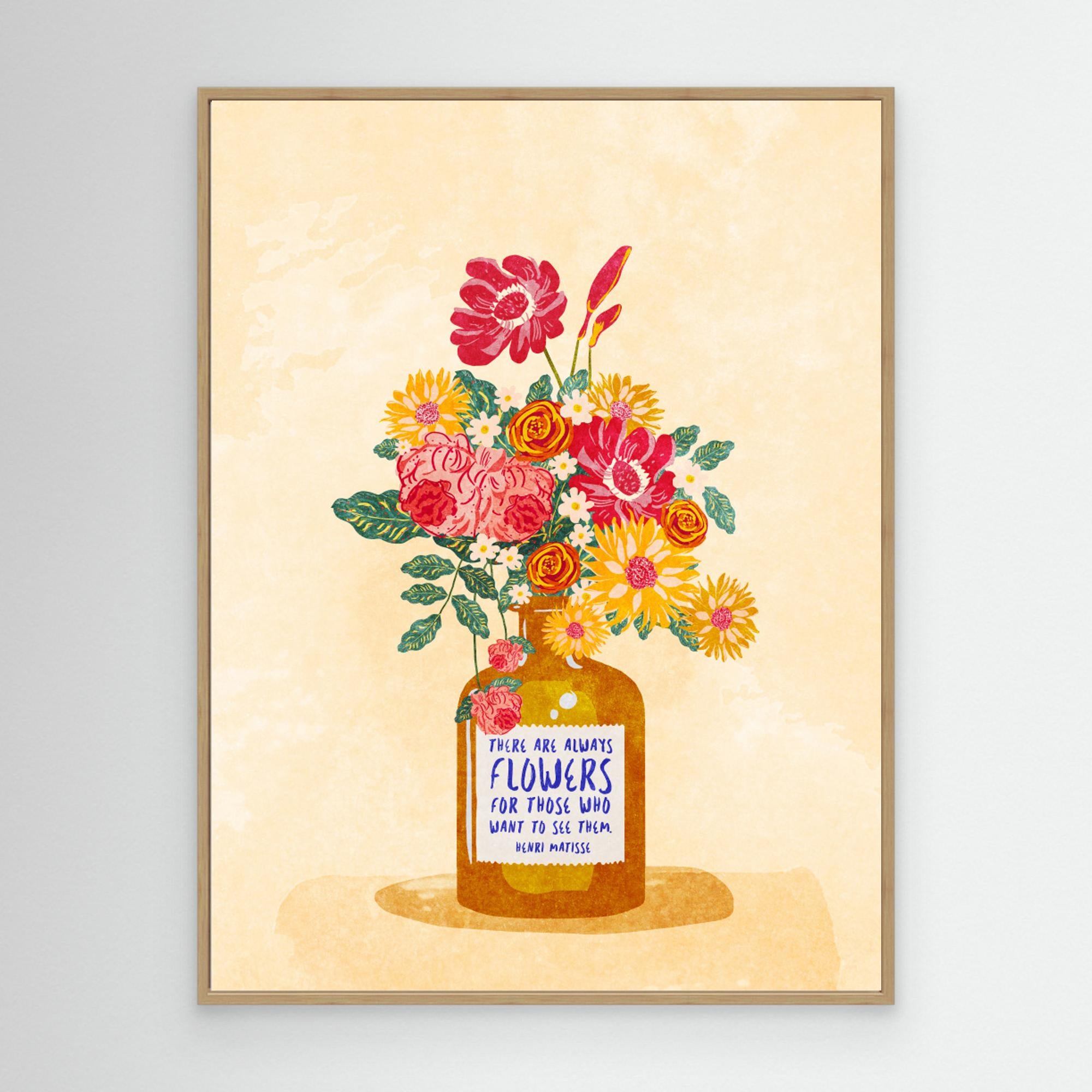 Always flowers by Raissa Oltmanns Canvas