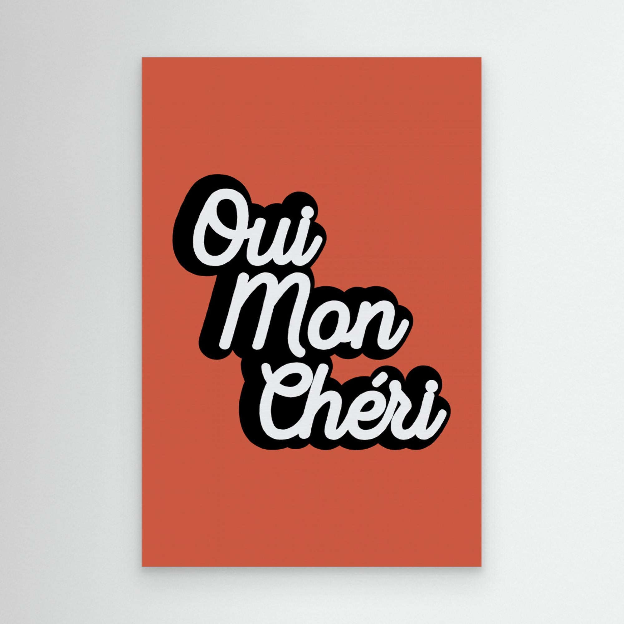 Qui Mon Chéri by Frankie Kerr Dineen Canvas