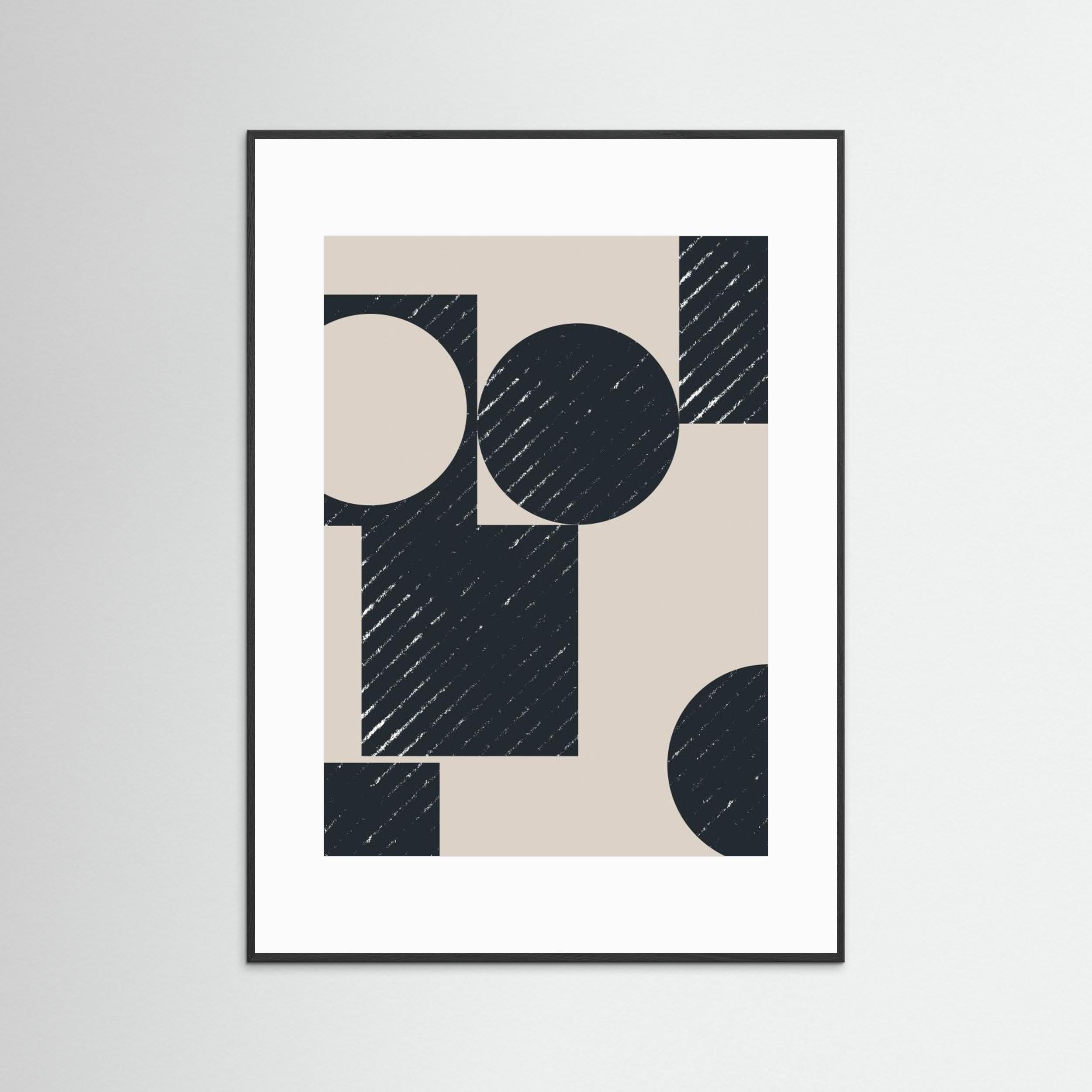 Geometric `Modern No 2 by The Miuus Studio Fine Art Paper