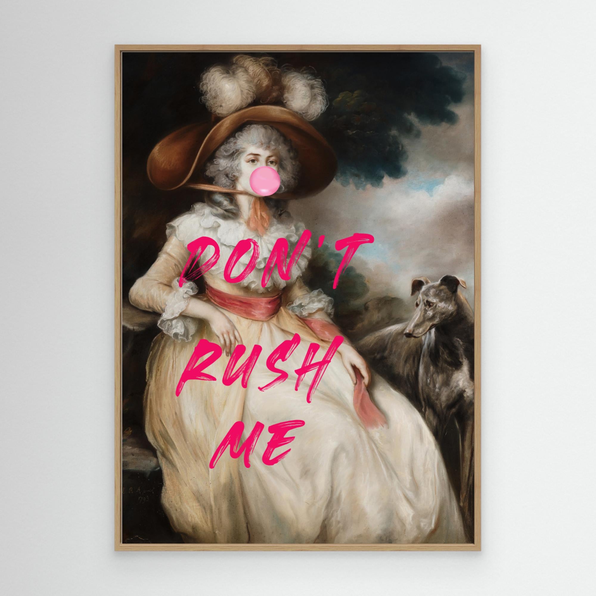  Don't Ruch Me / Altered Bubble Gum Collage by The Art Concept Canvas