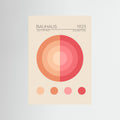 Bauhaus Pembe Daire by Emel Tunaboylu Fine Art Paper 