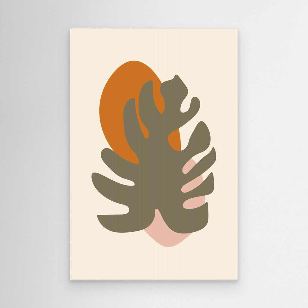 Abstract Botanical Boho Leaves 14 by Dina Dankers Canvas