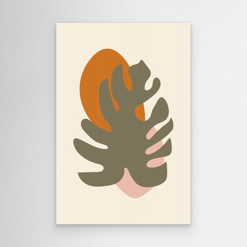 Abstract Botanical Boho Leaves 14 by Dina Dankers Canvas