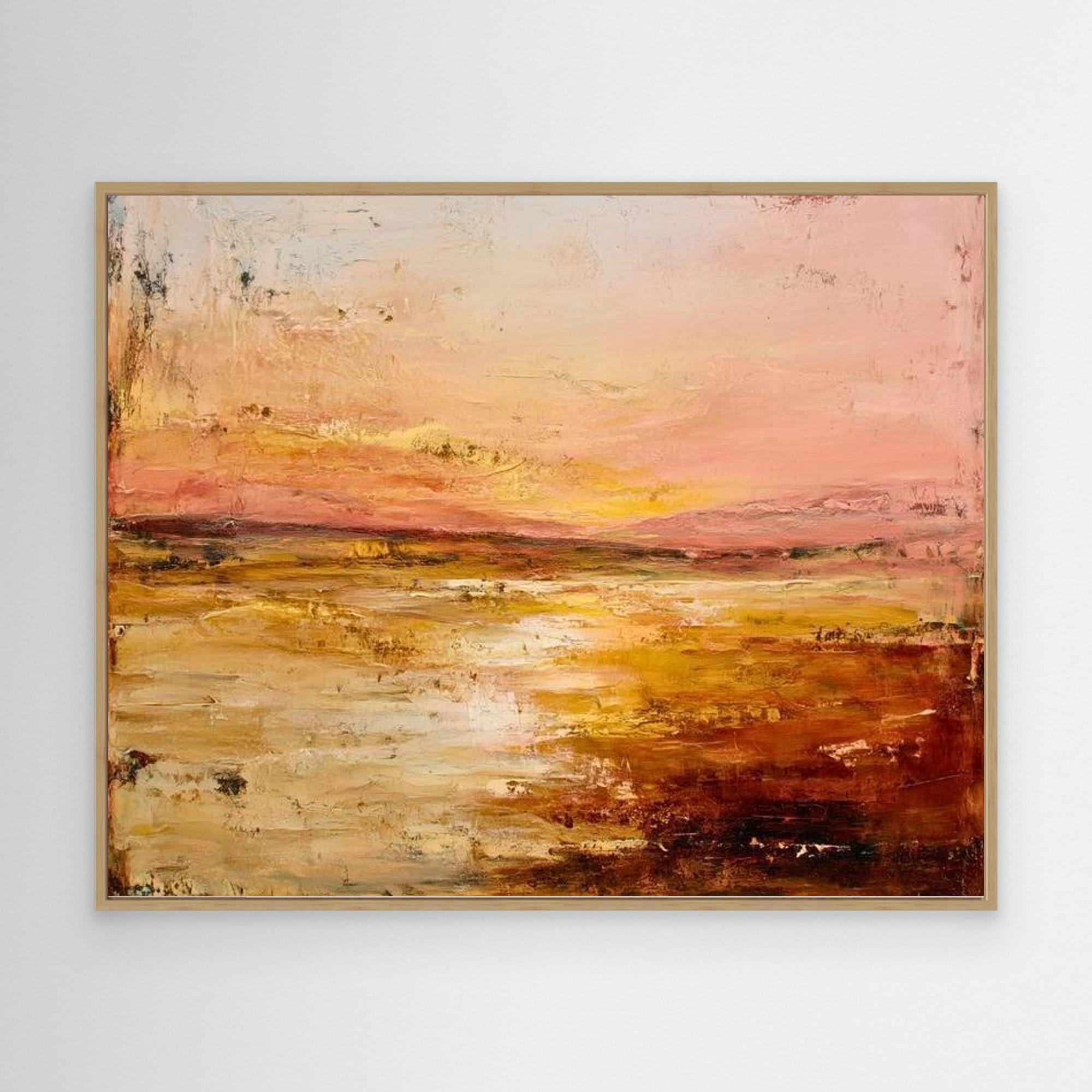 Lake Sunset No.1 By Natty Jaxxx The Frame Gain Canvas