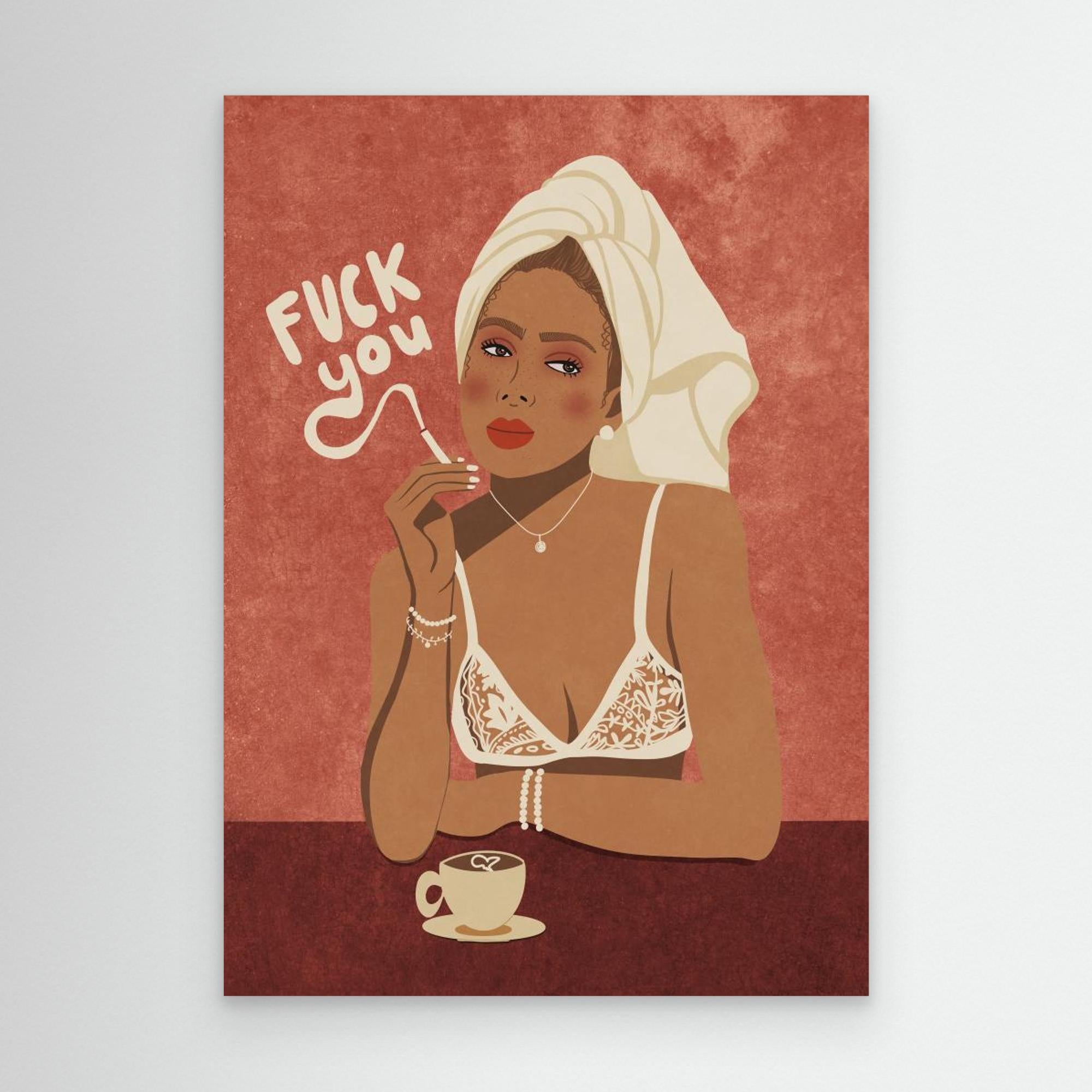 Fuck you by Raissa Oltmanns Canvas