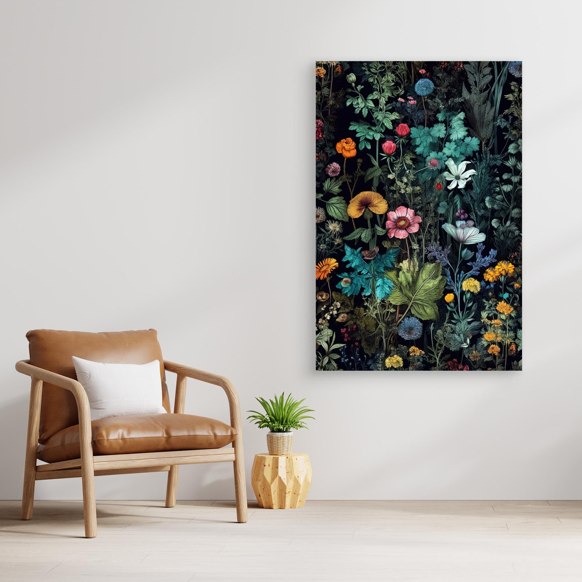 Meadow flowers 11 by Justyna Jaszke Canvas