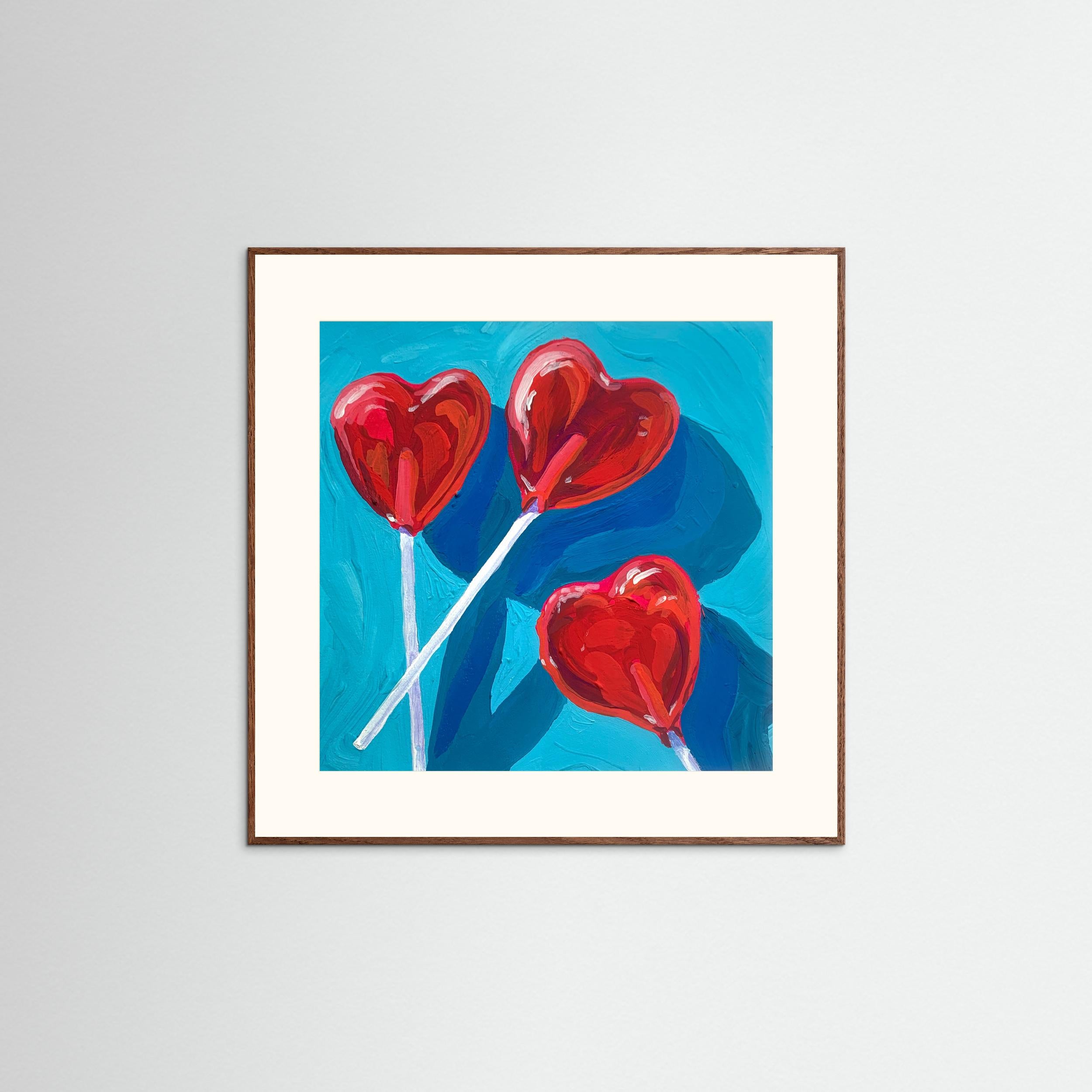 Heart Lollipops by Pauline Wegman | Key And Sea Creative Fine Art Paper