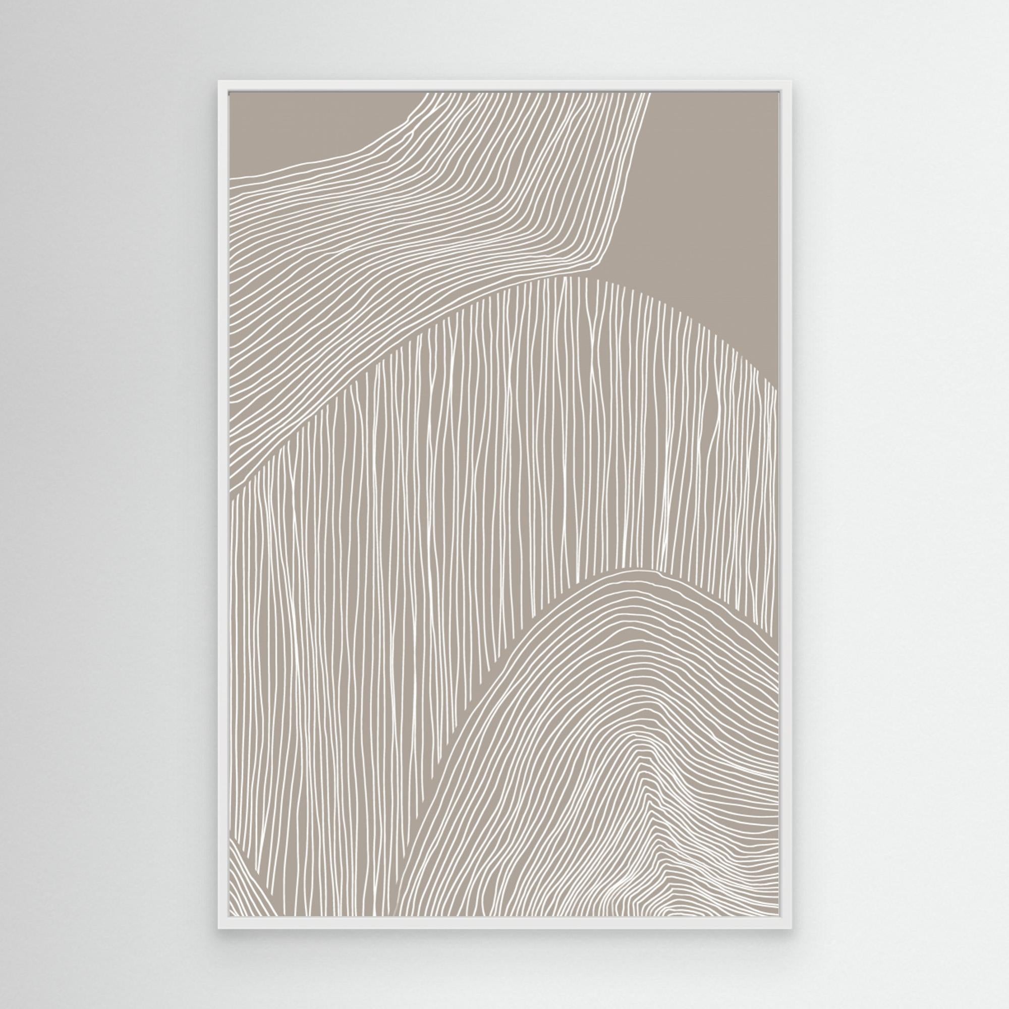 Abstract Organic Lines by Melloi Art Prints Canvas