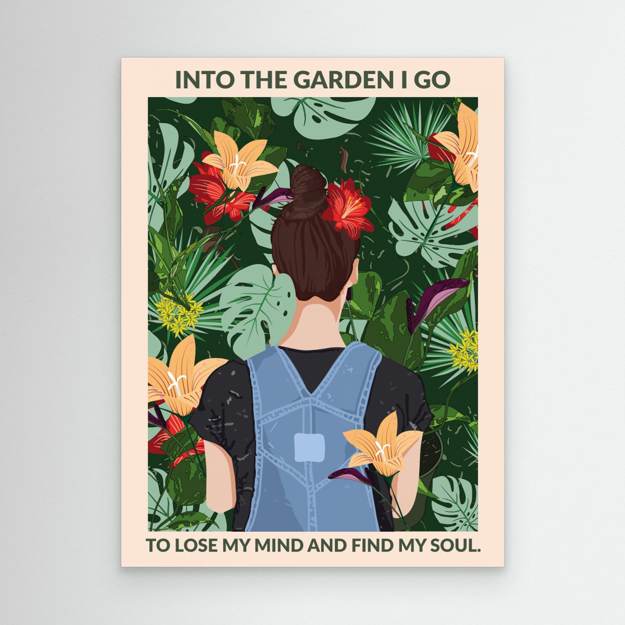 Into the Garden Standard Wall Art by Wall Chart Art Studio