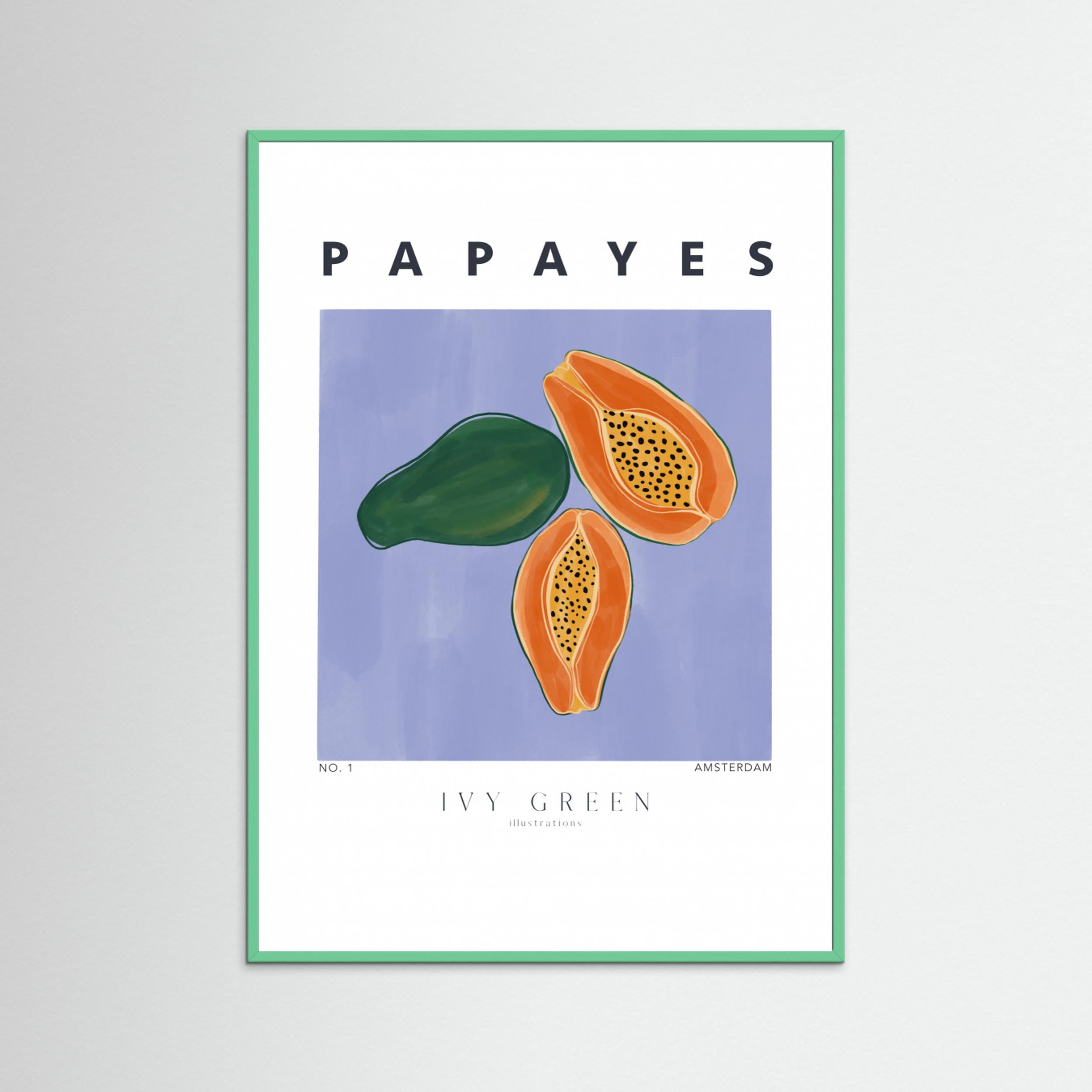 Papayes by Ivy Green Illustrations Fine Art Paper 