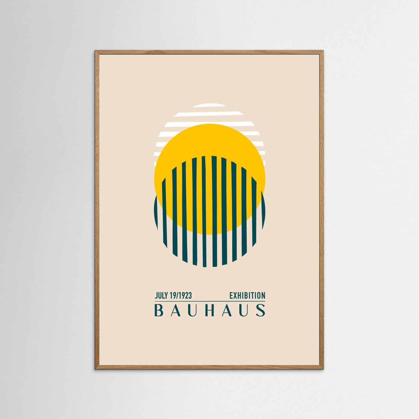 Bauhaus Sari Kure by Emel Tunaboylu Fine Art Paper