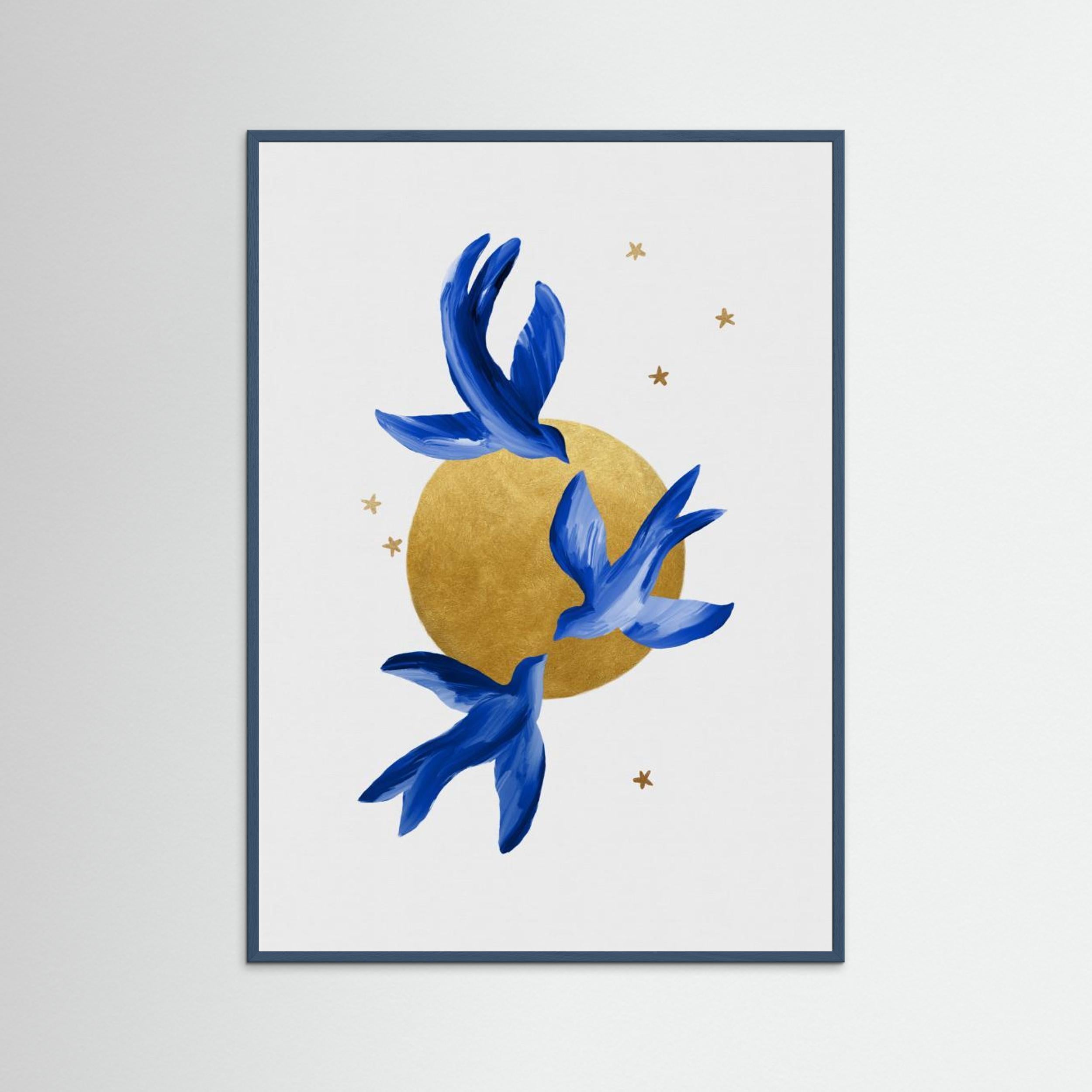 Blue Birds by Orara Studio