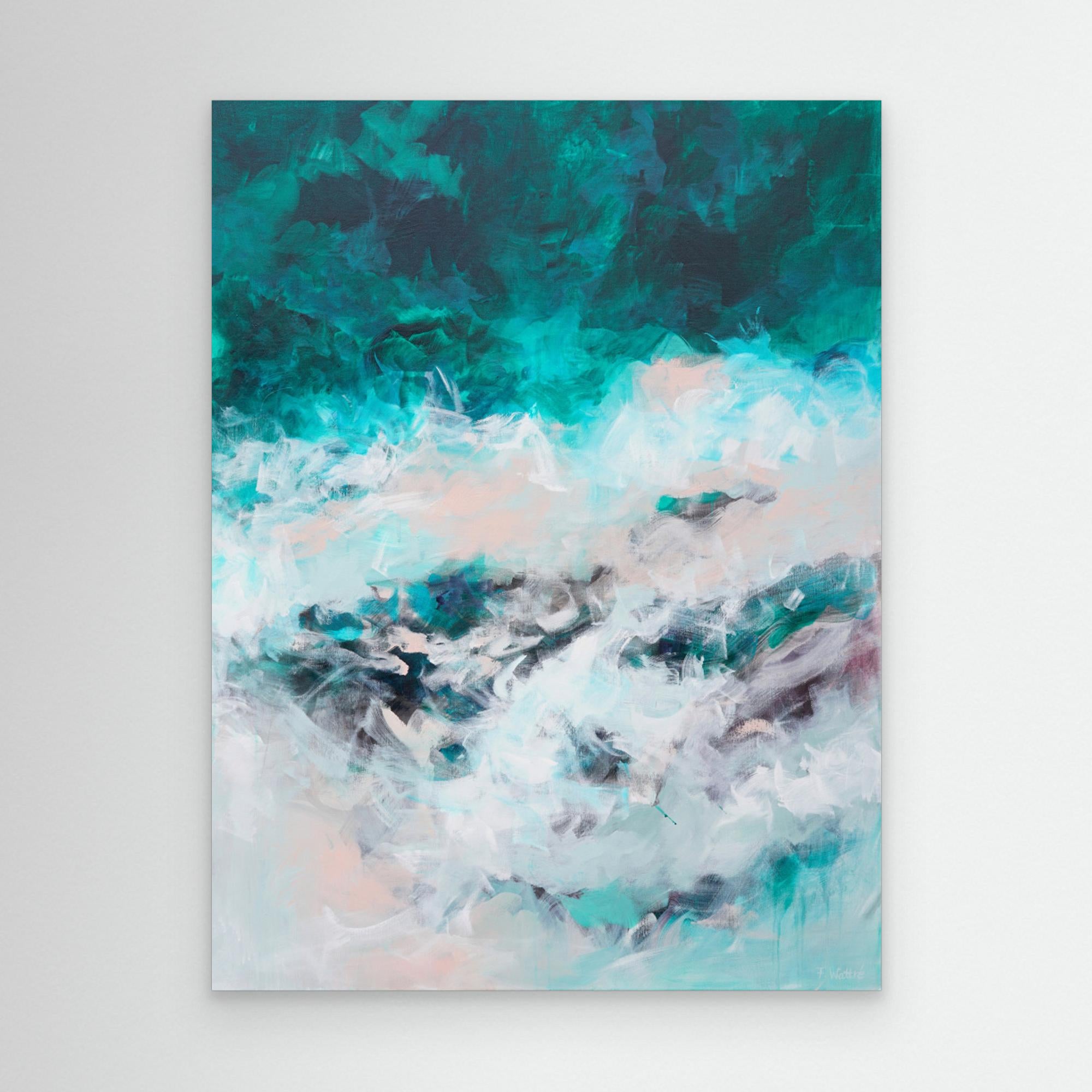 The Sound of the Sea by Françoise Wattré Canvas