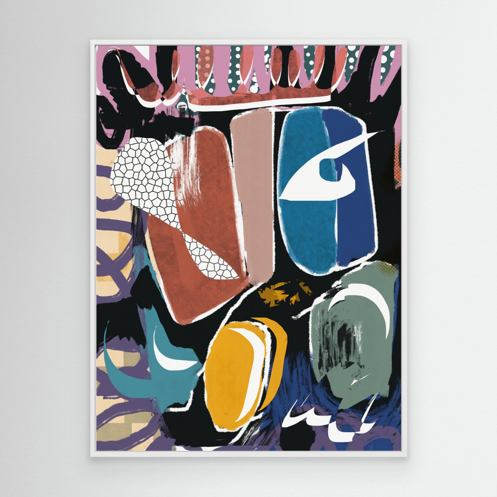 Playful Pebble Abstract by Little Dean