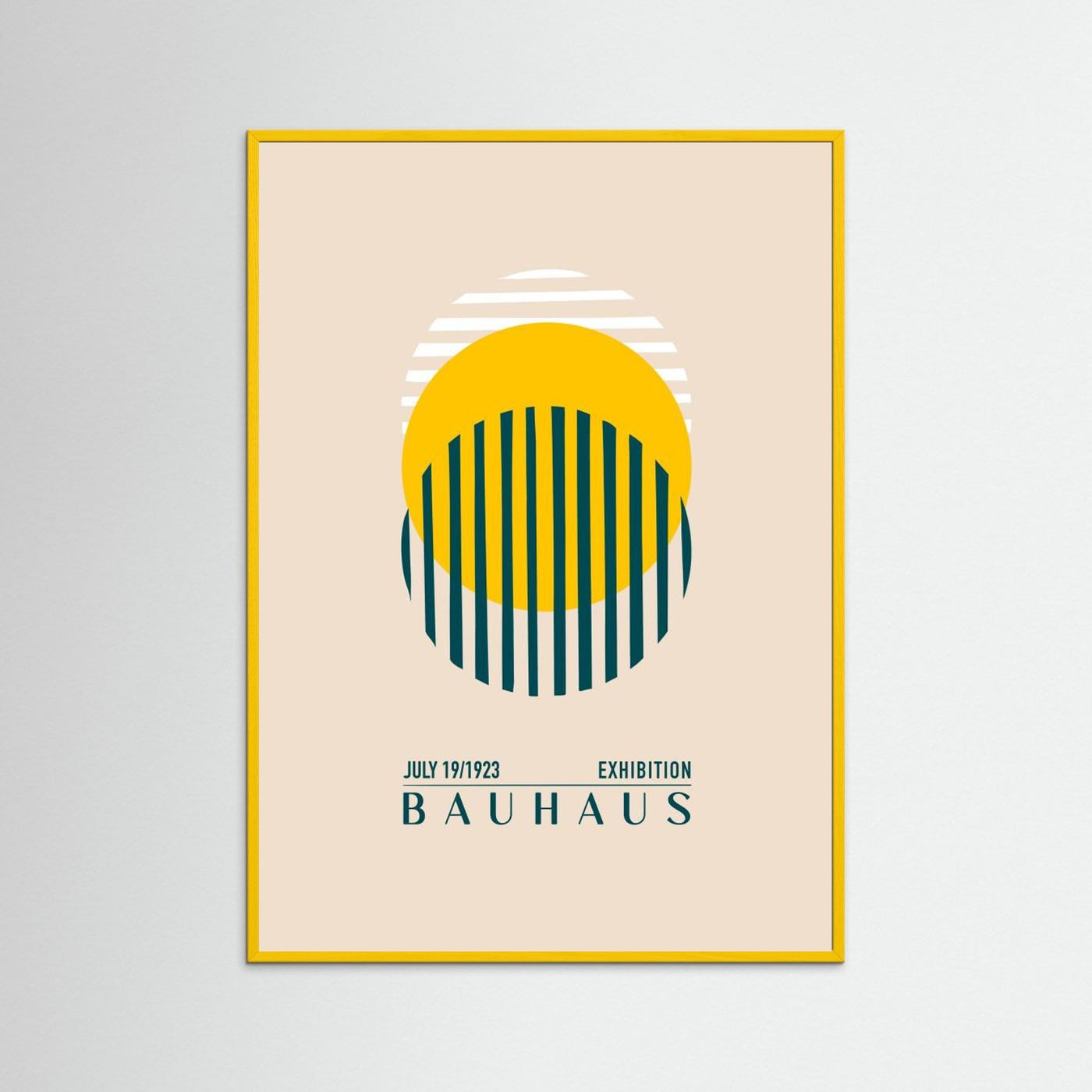 Bauhaus Sari Kure by Emel Tunaboylu Fine Art Paper