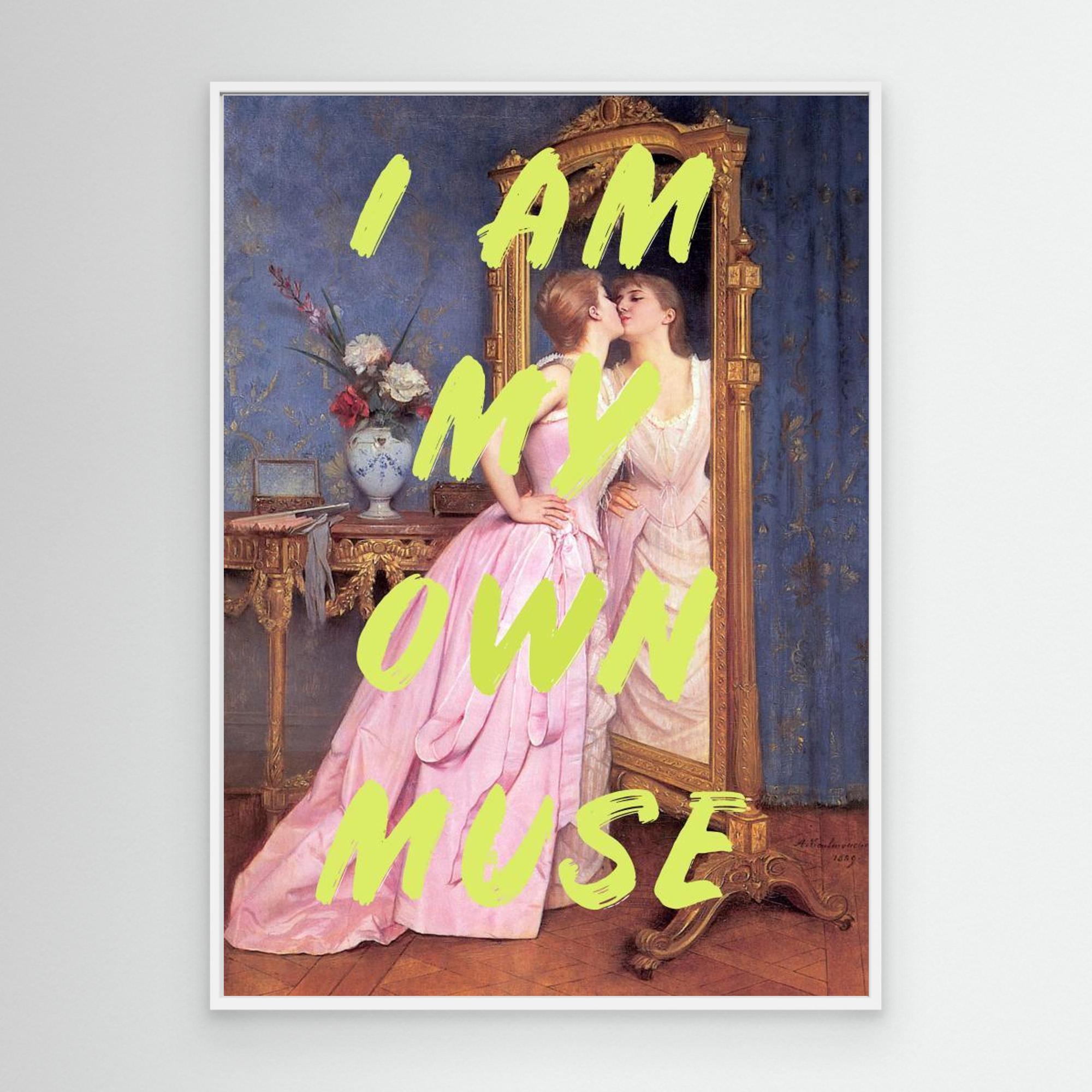 Myownmuseyellow2 Ratioiso by Talitha Mc Queen Canvas