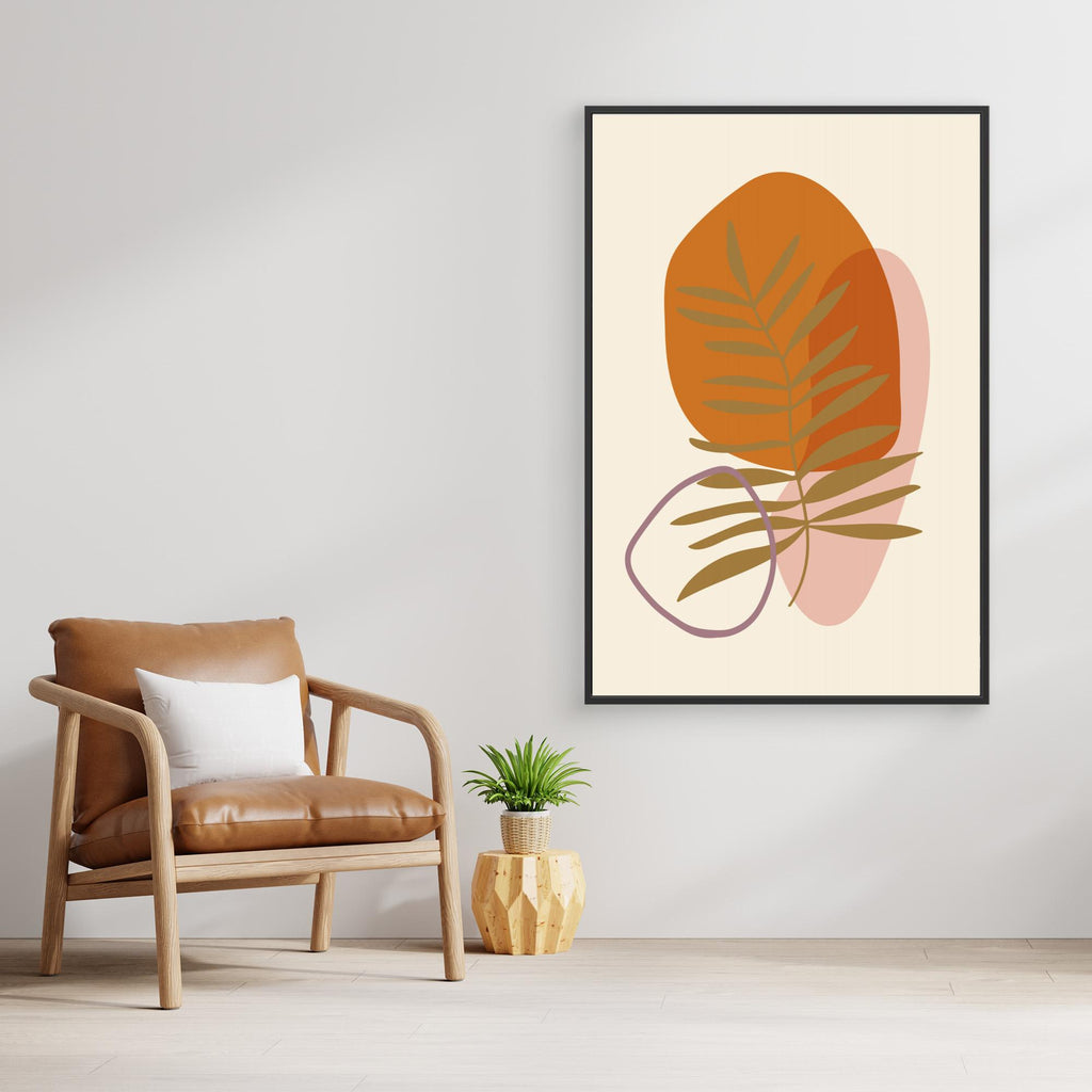 Abstract Botanical Boho Leaves 27 by Dina Dankers Canvas
