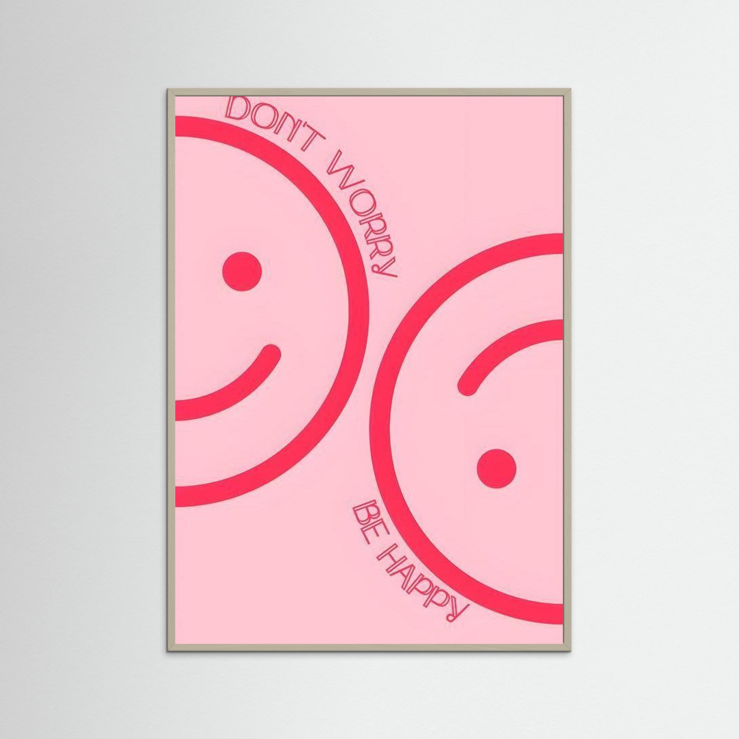 Don't worry, be happy by Natty Jaxx The Frame Gain Fine Art Paper 