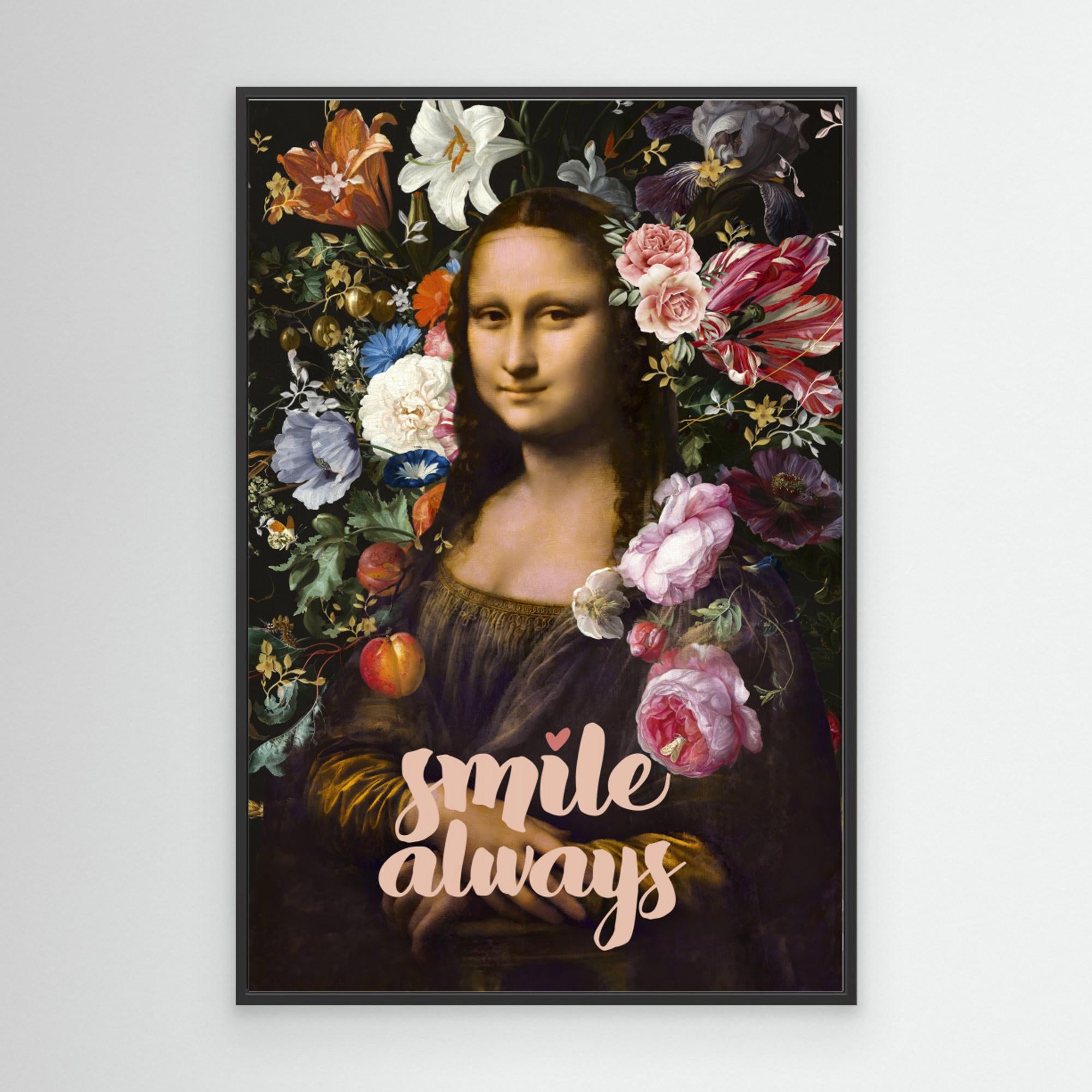 Smile Always, Mona Lisa by Amini54 Canvas