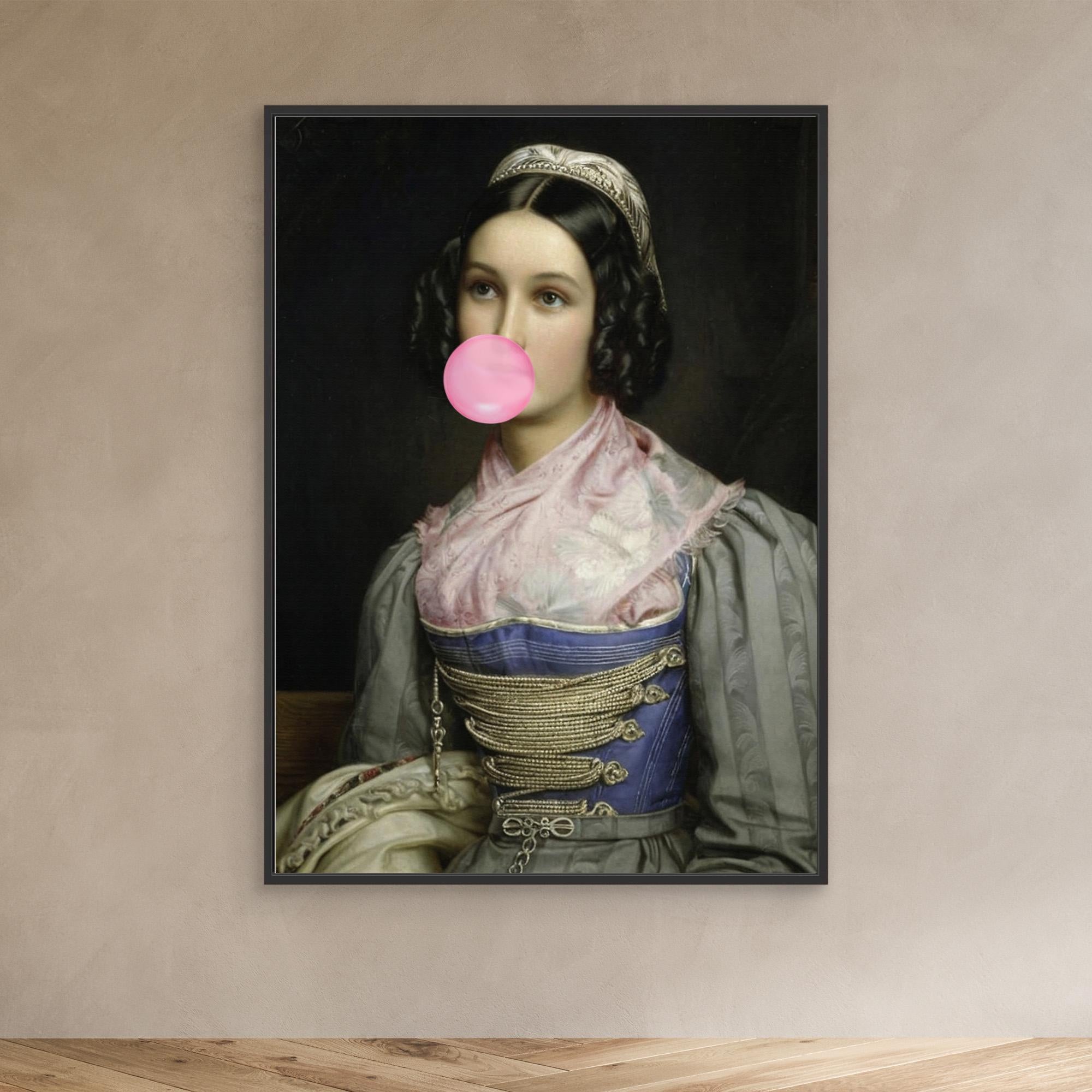 Bubble Gum Portrait by The Art Concept