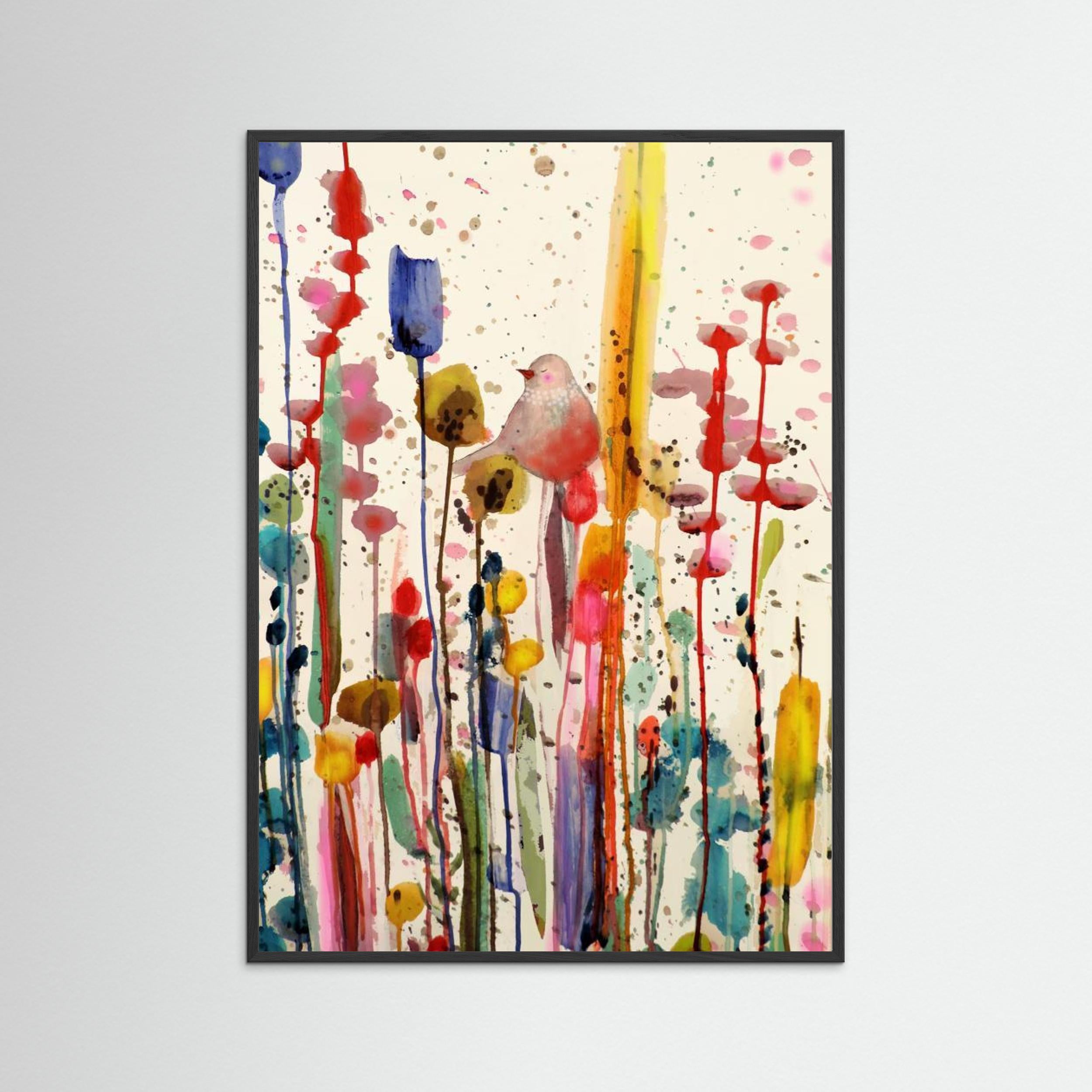 Bird in Bliss by Sylvie Demers Fine Art Paper