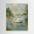 Vintage Swan Coquette by Jolly And Dash Canvas