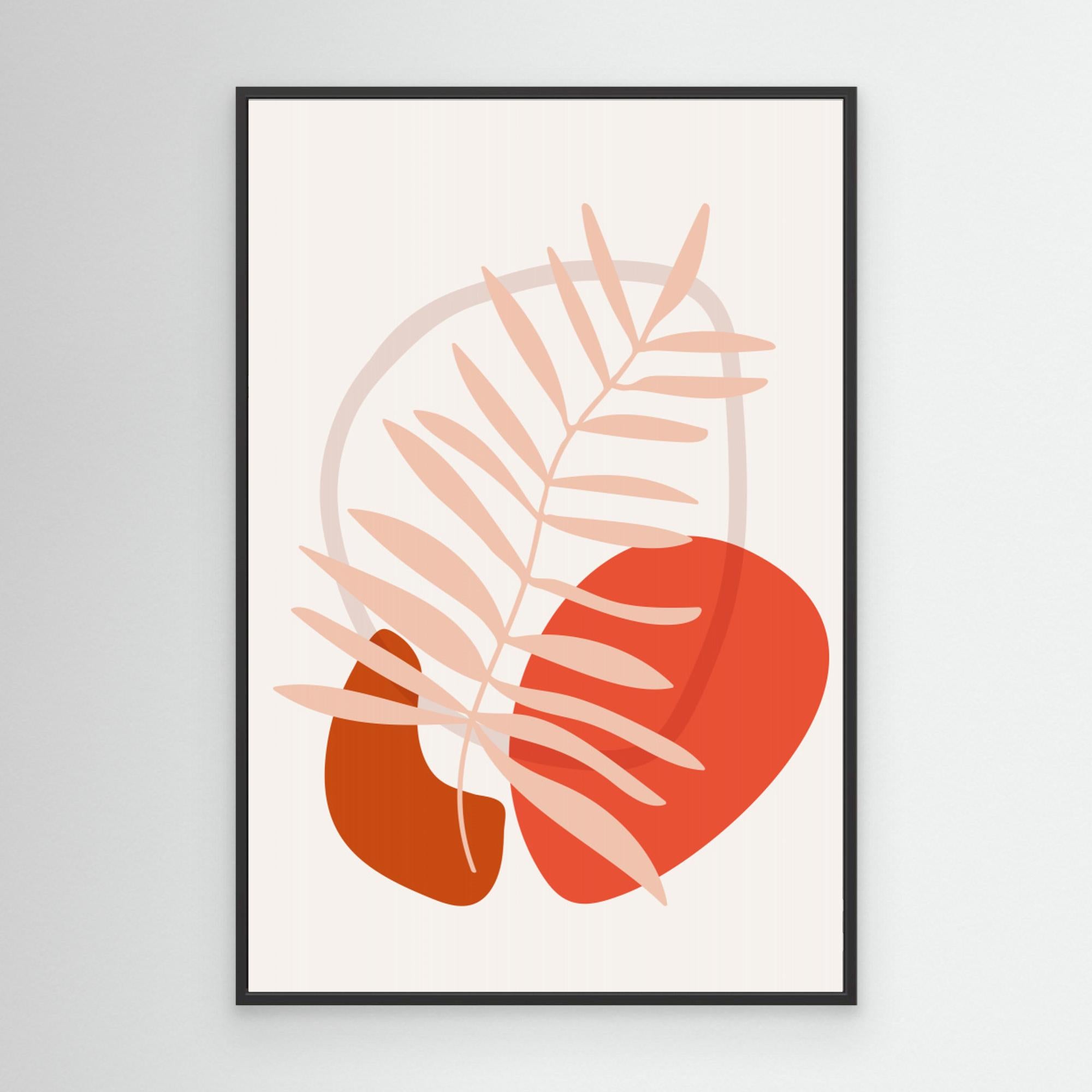 Abstract Botanical Boho Leaves 65 by Dina Dankers Canvas