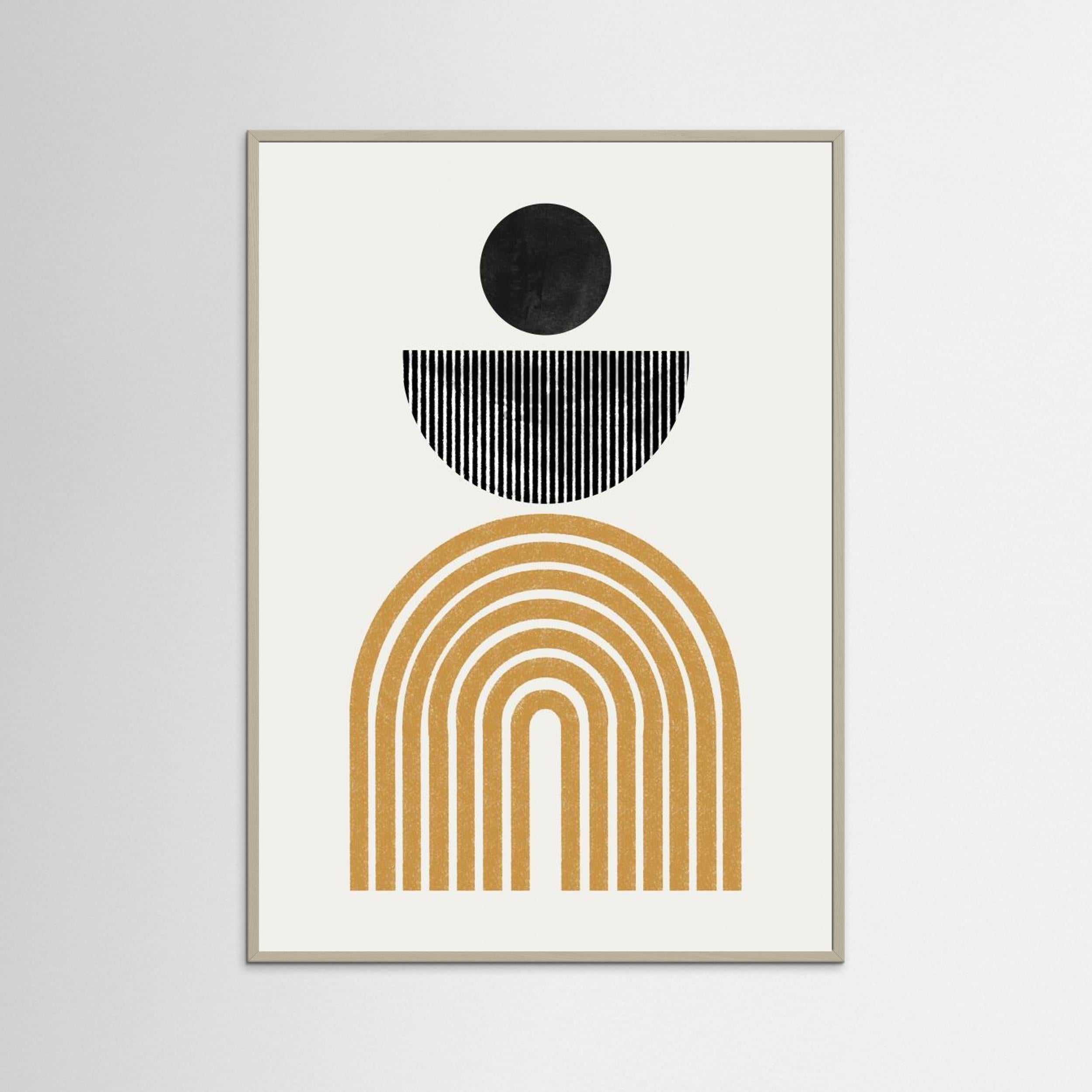 Midcentury Composition by The Miuus Studio Fine Art Paper 