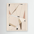 Geometric Beige art No.1 by Elena Ristova Canvas