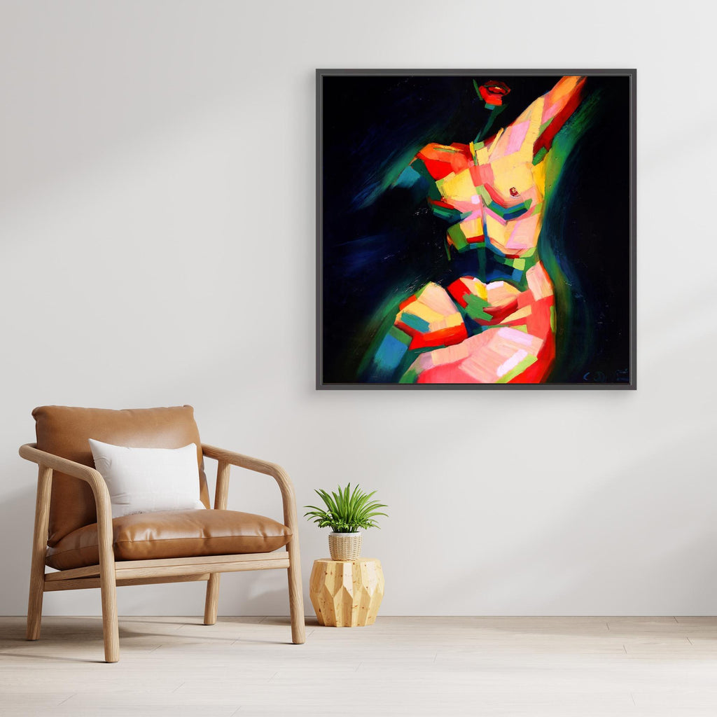 Cubist Sitting Nude (2014) by Corné Akkers