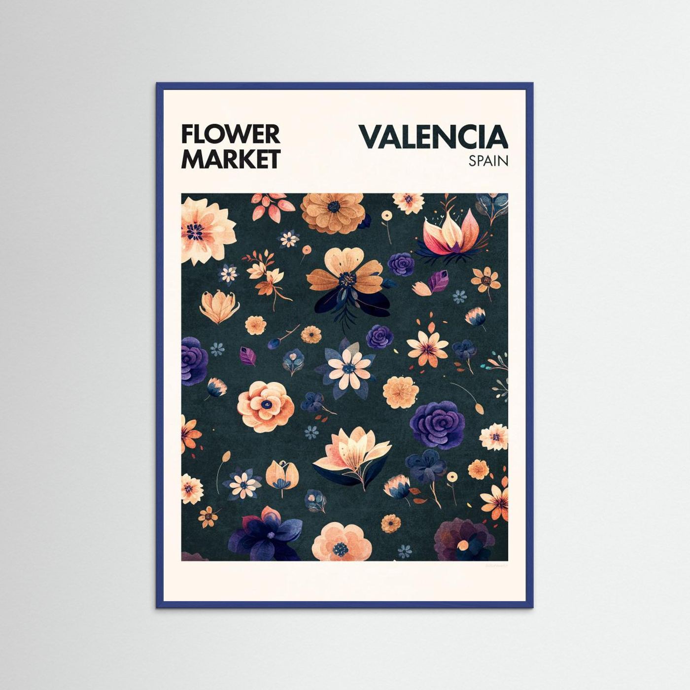 Flower Market- Valencia by Emel Tunaboylu Fine Art Paper