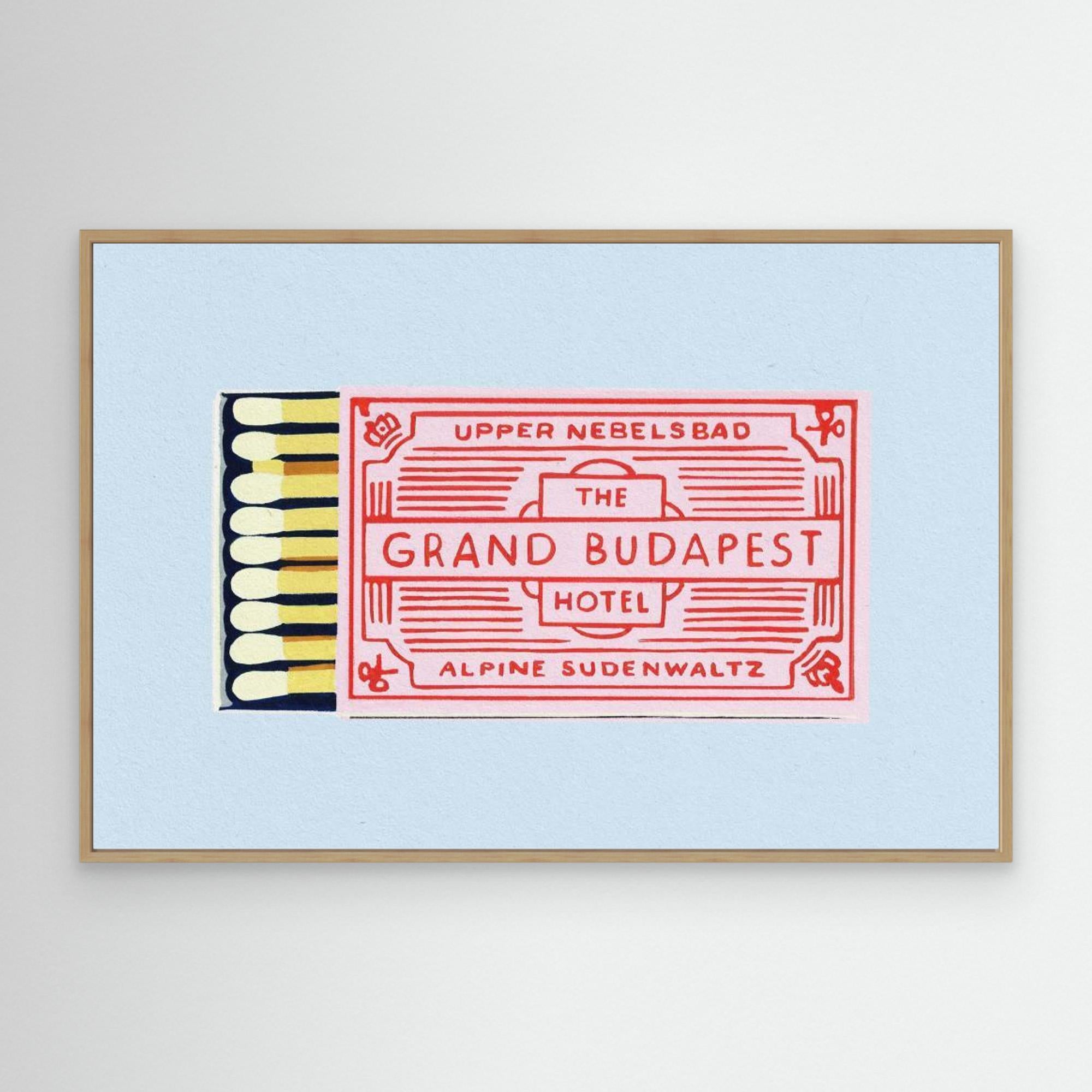 The Grand Budapest Hotel Poster by Studio Mandariini Canvas